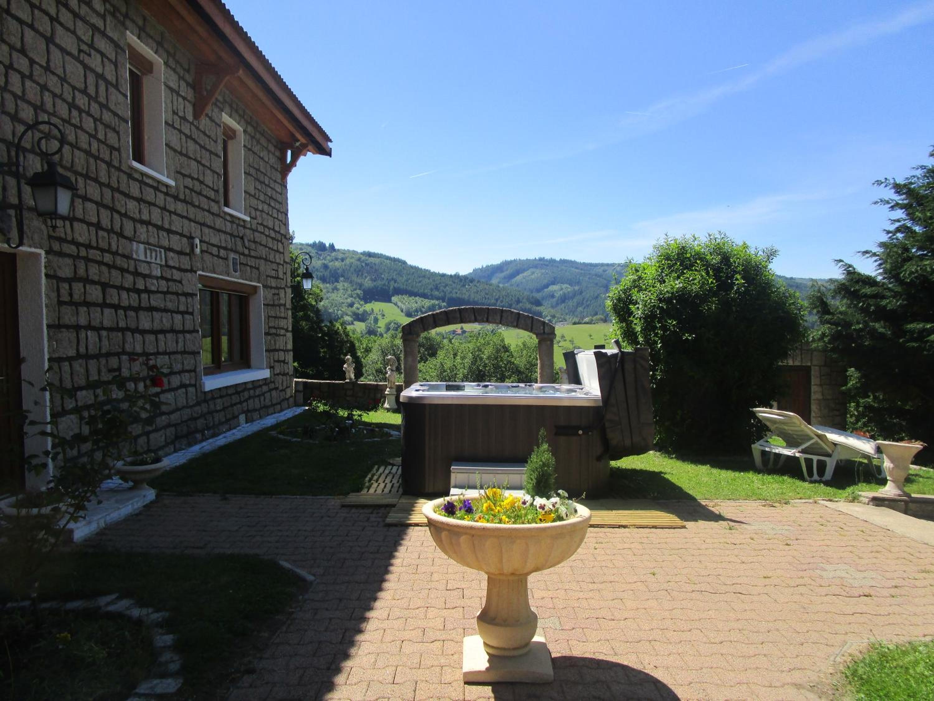 outdoor BBQ area