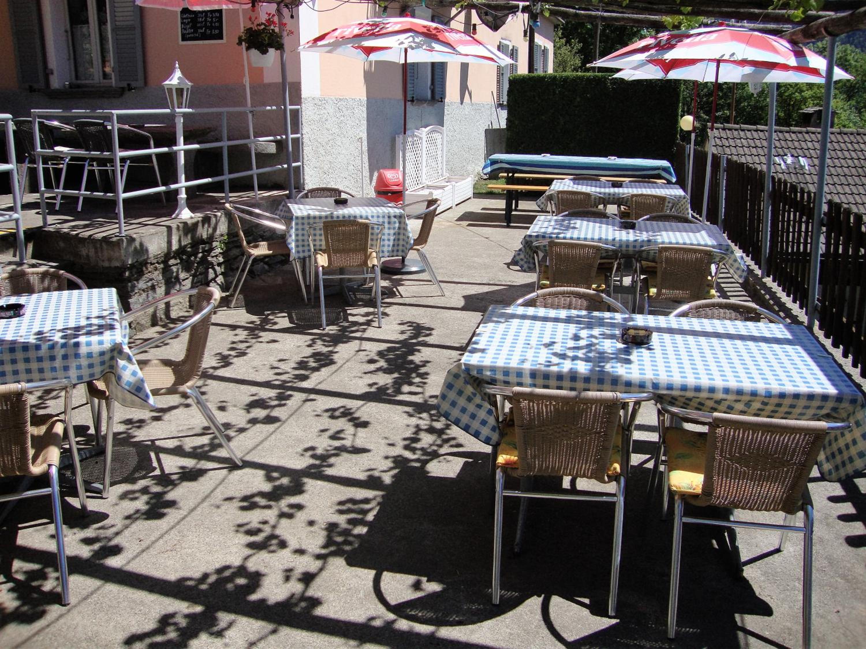outdoor BBQ area