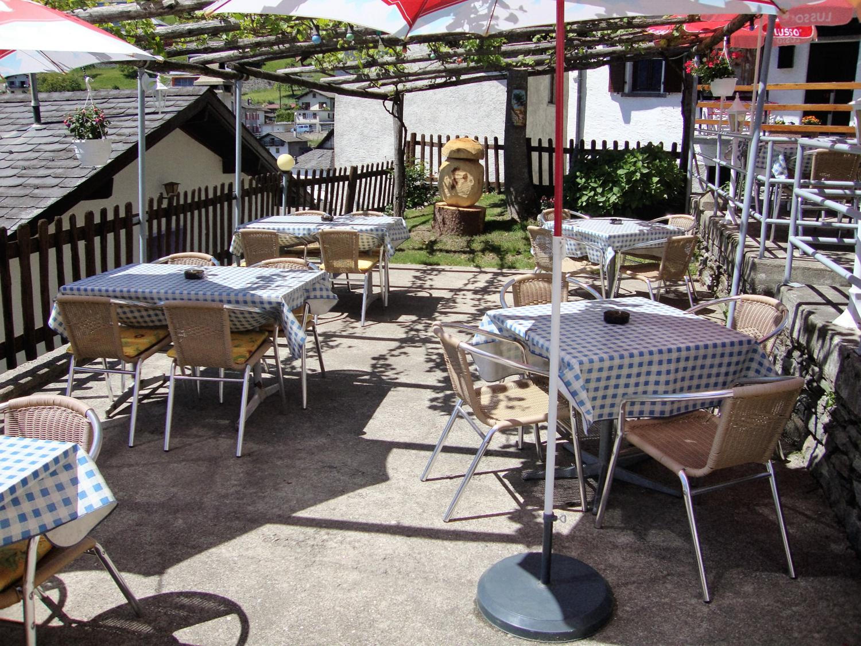 outdoor BBQ area