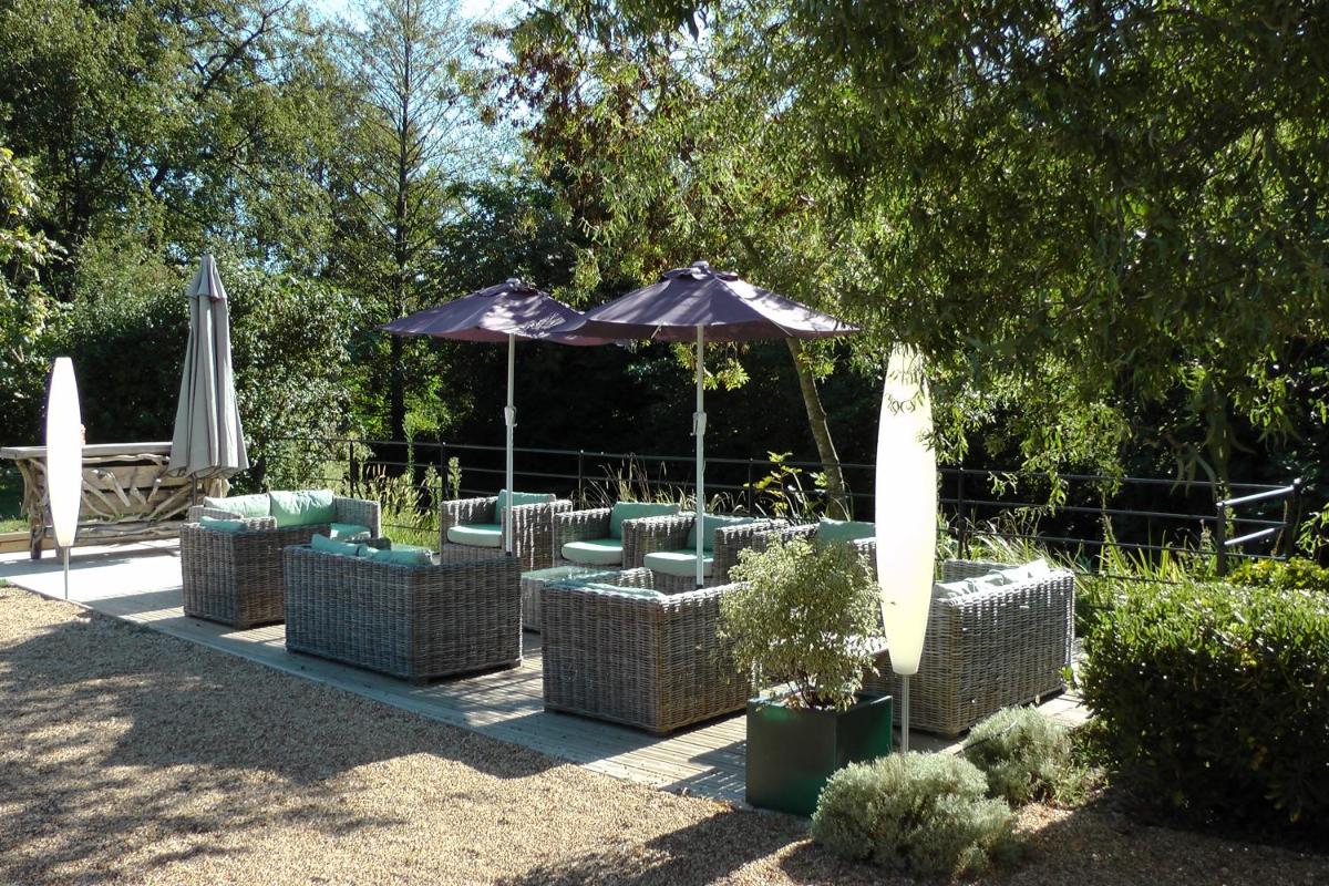 outdoor BBQ area
