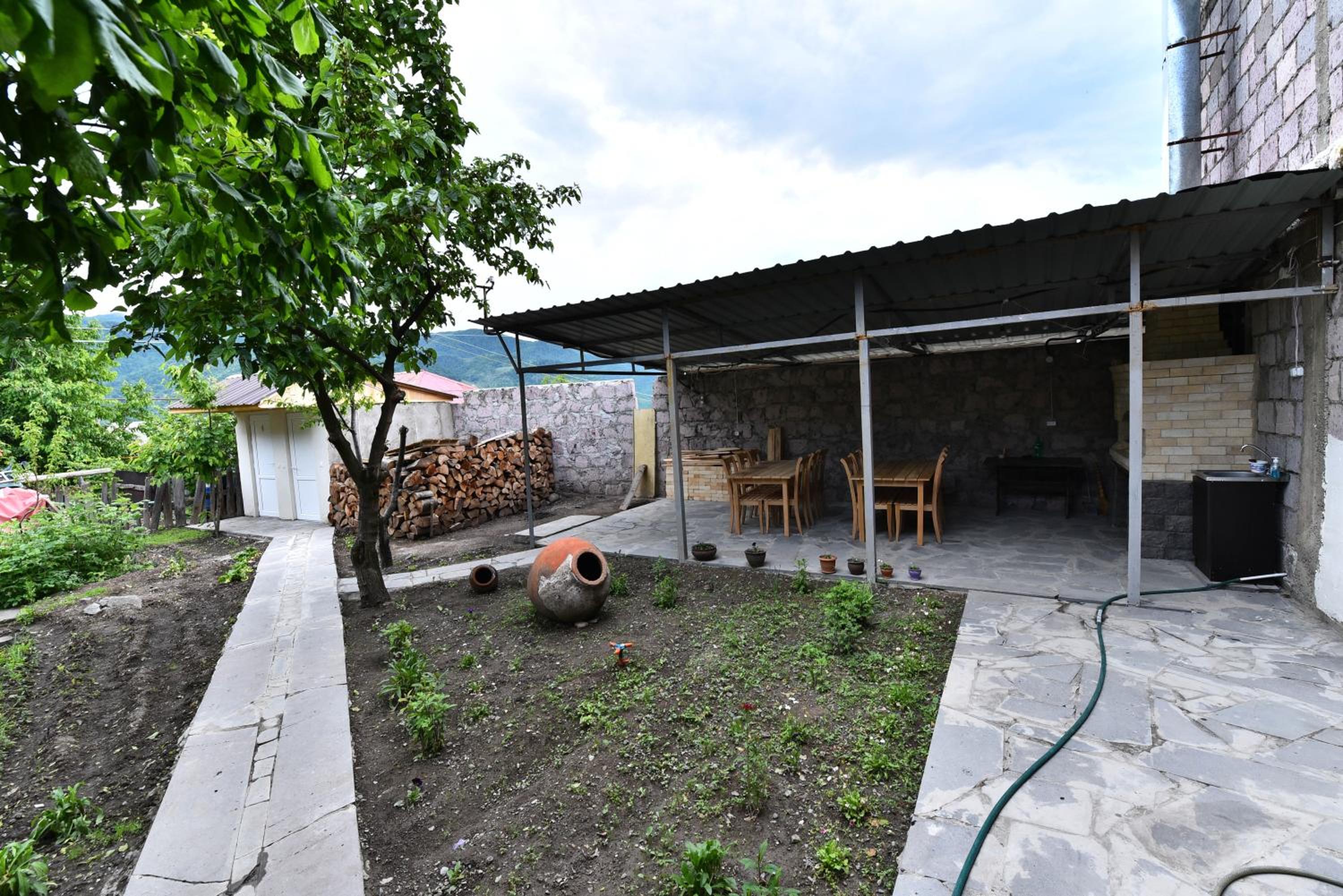 outdoor BBQ area