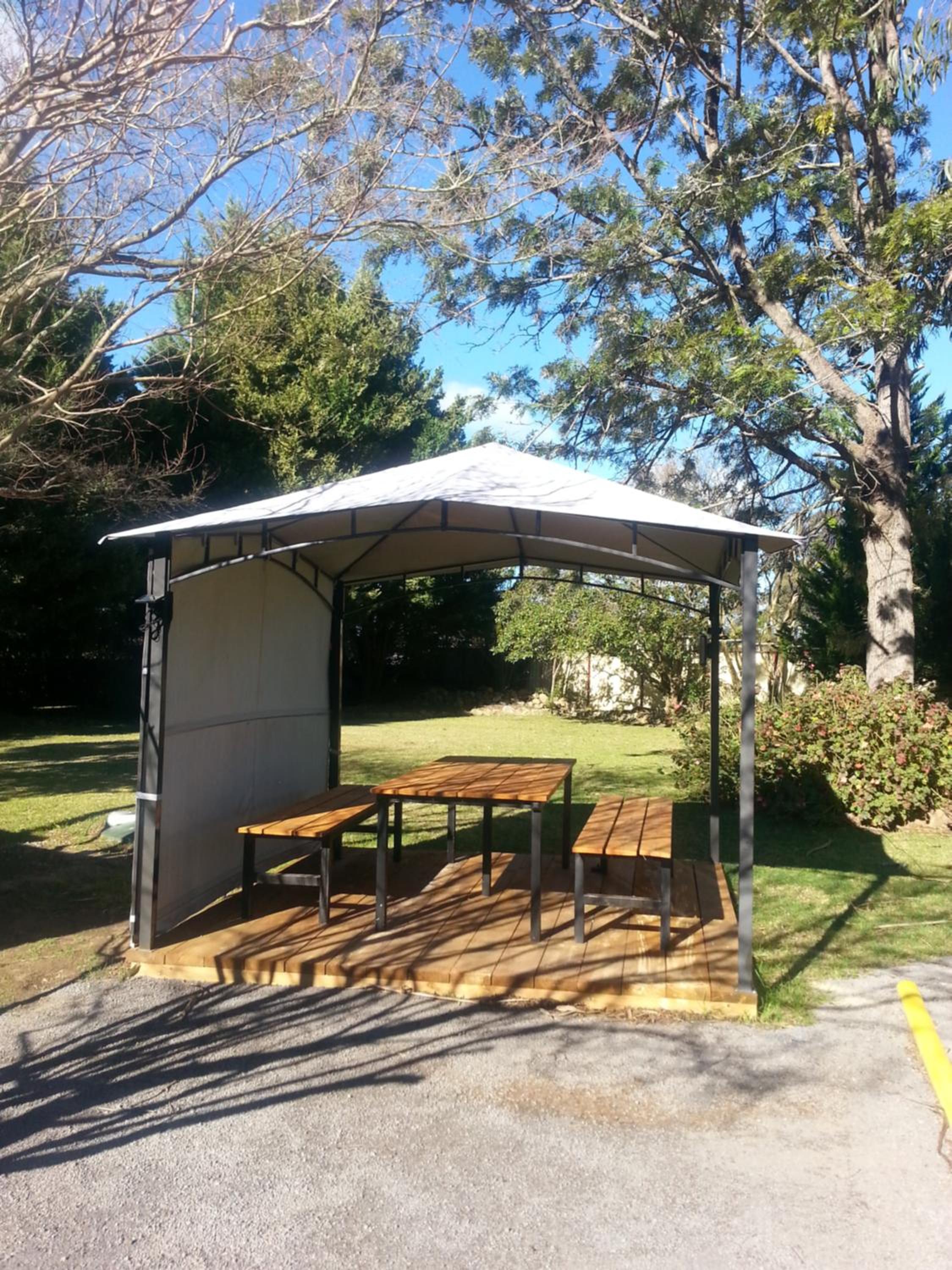 outdoor BBQ area