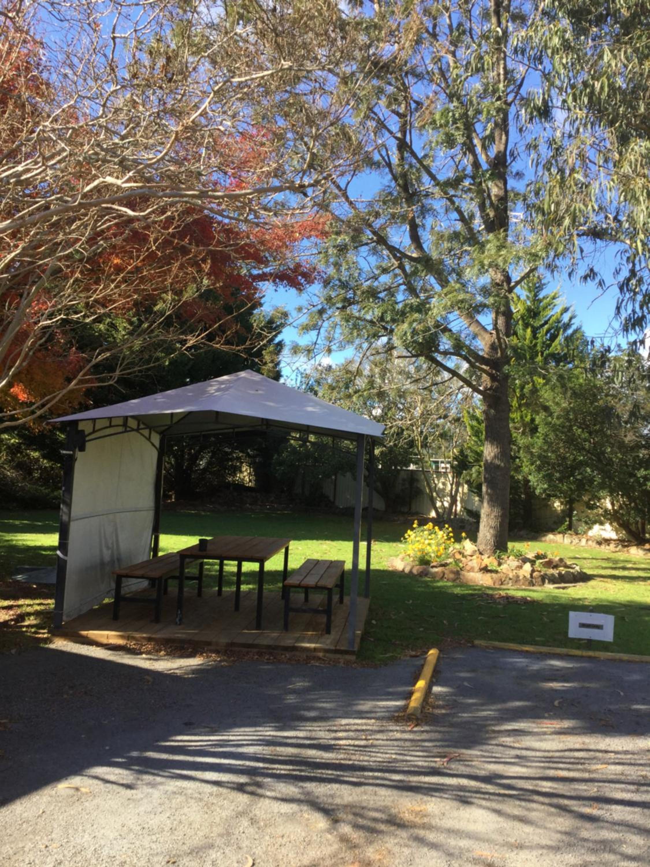 outdoor BBQ area