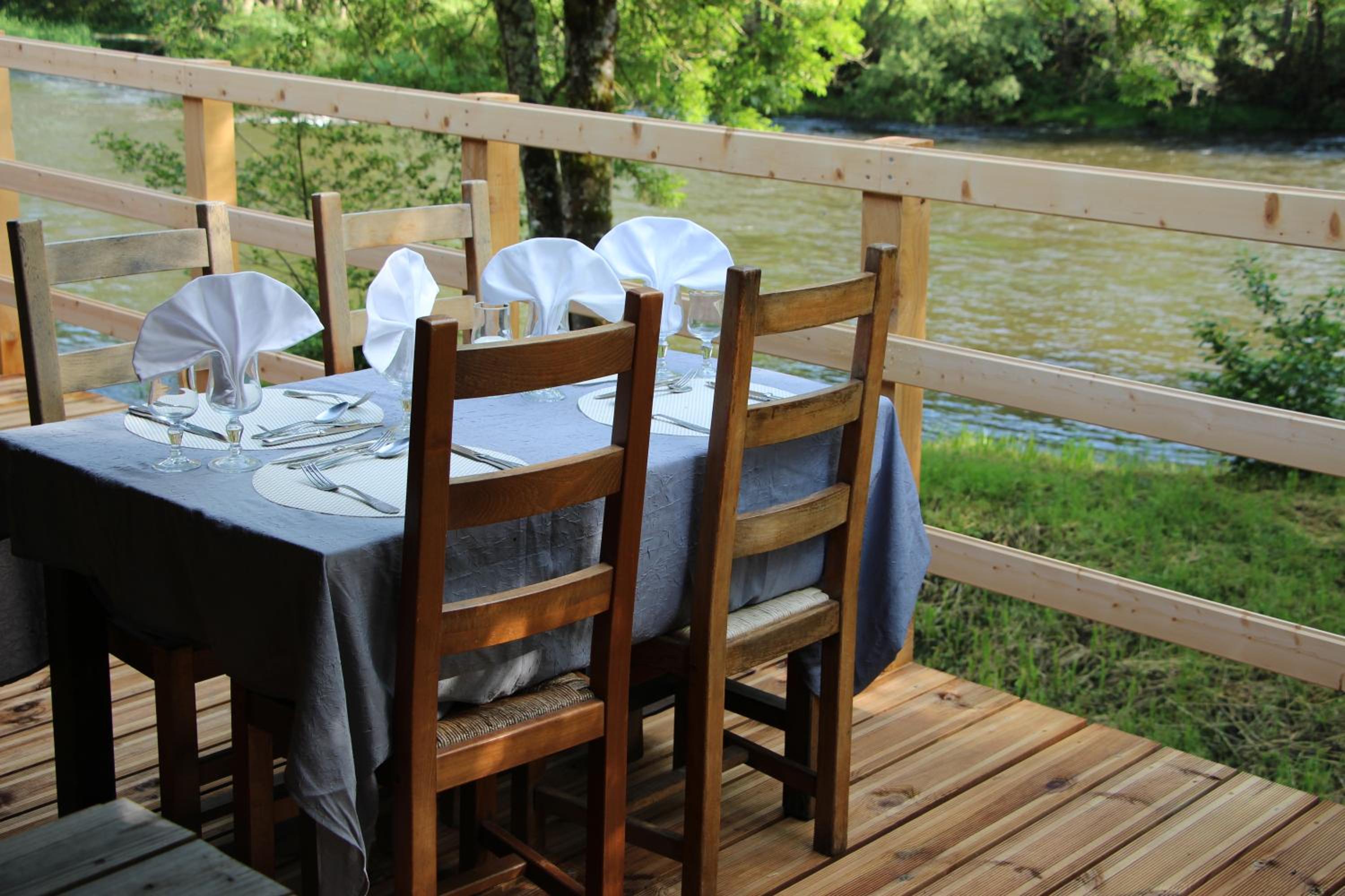 outdoor BBQ area
