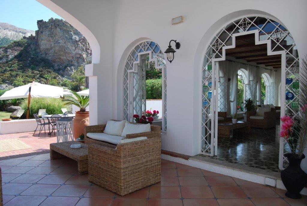 outdoor BBQ area