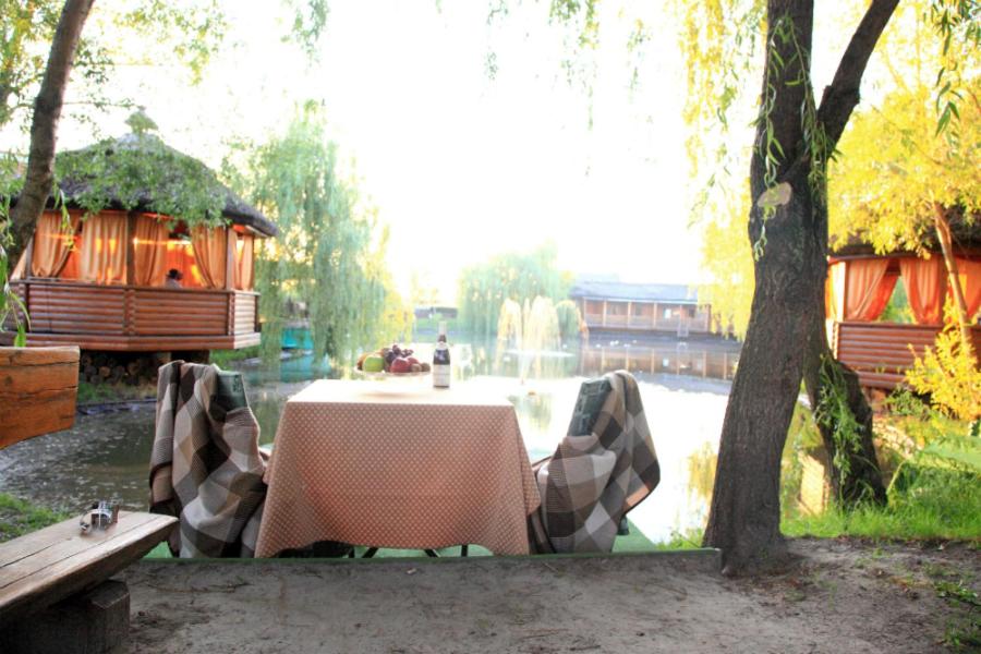 outdoor BBQ area