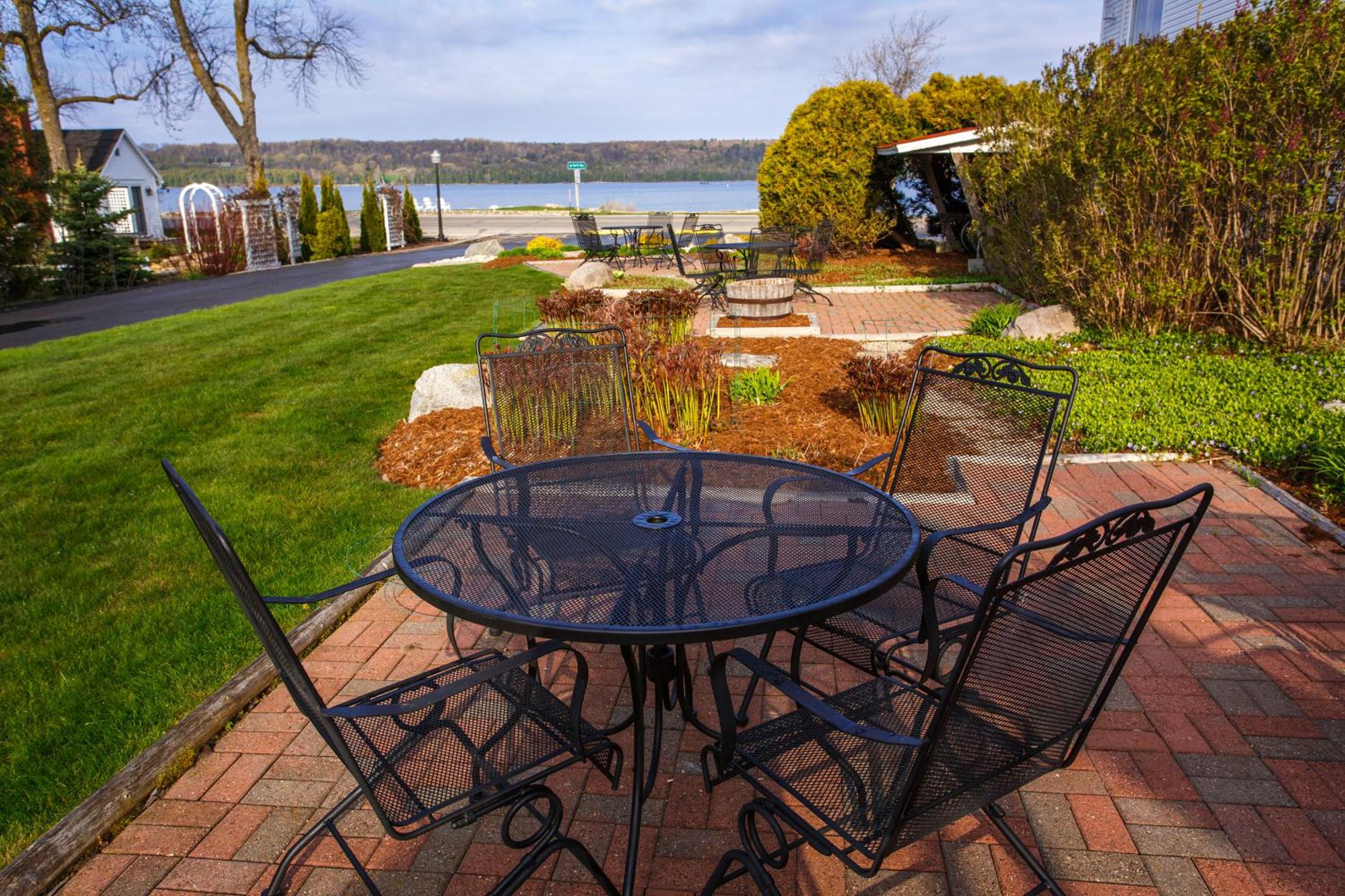 outdoor BBQ area