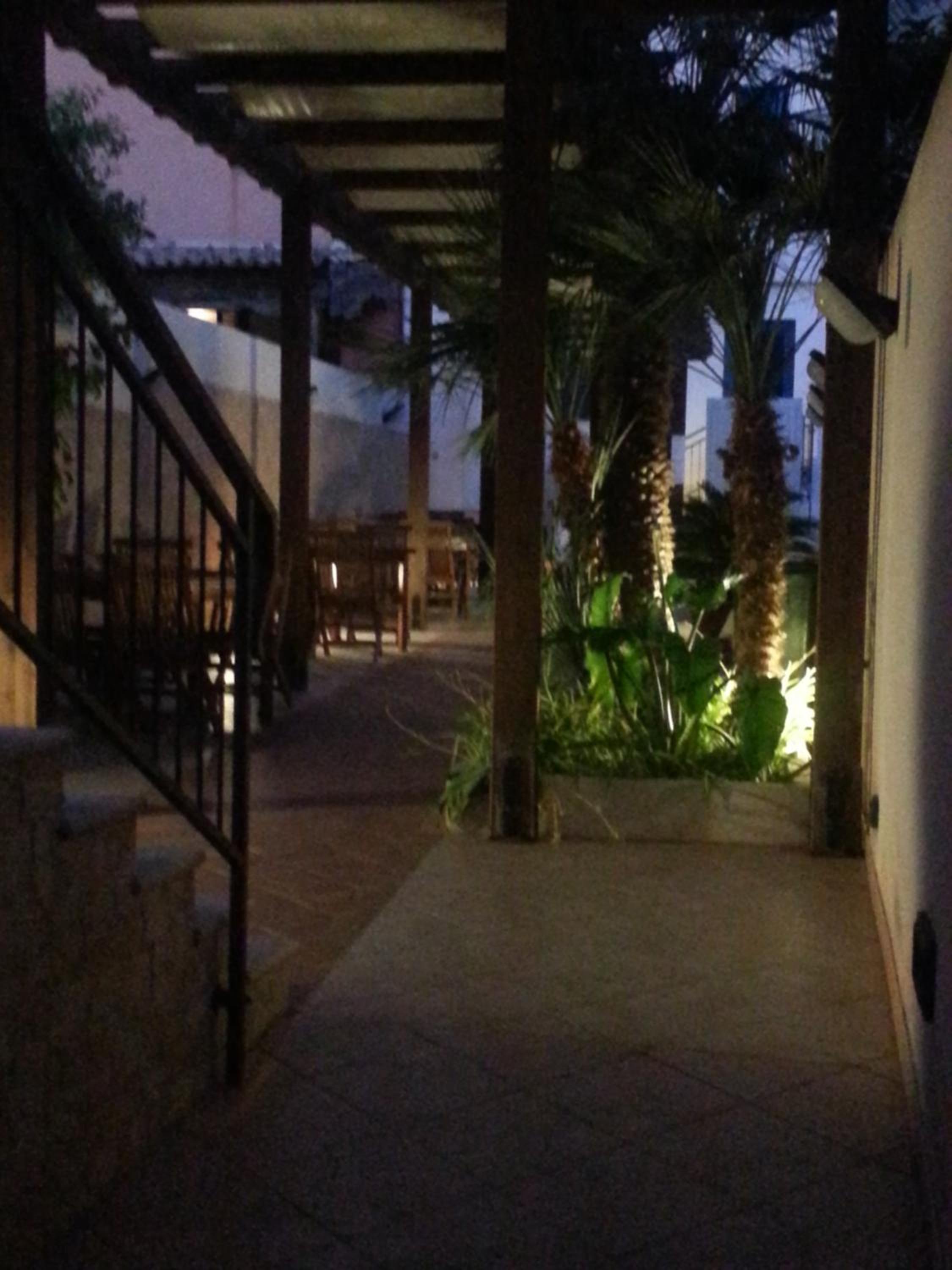 outdoor BBQ area