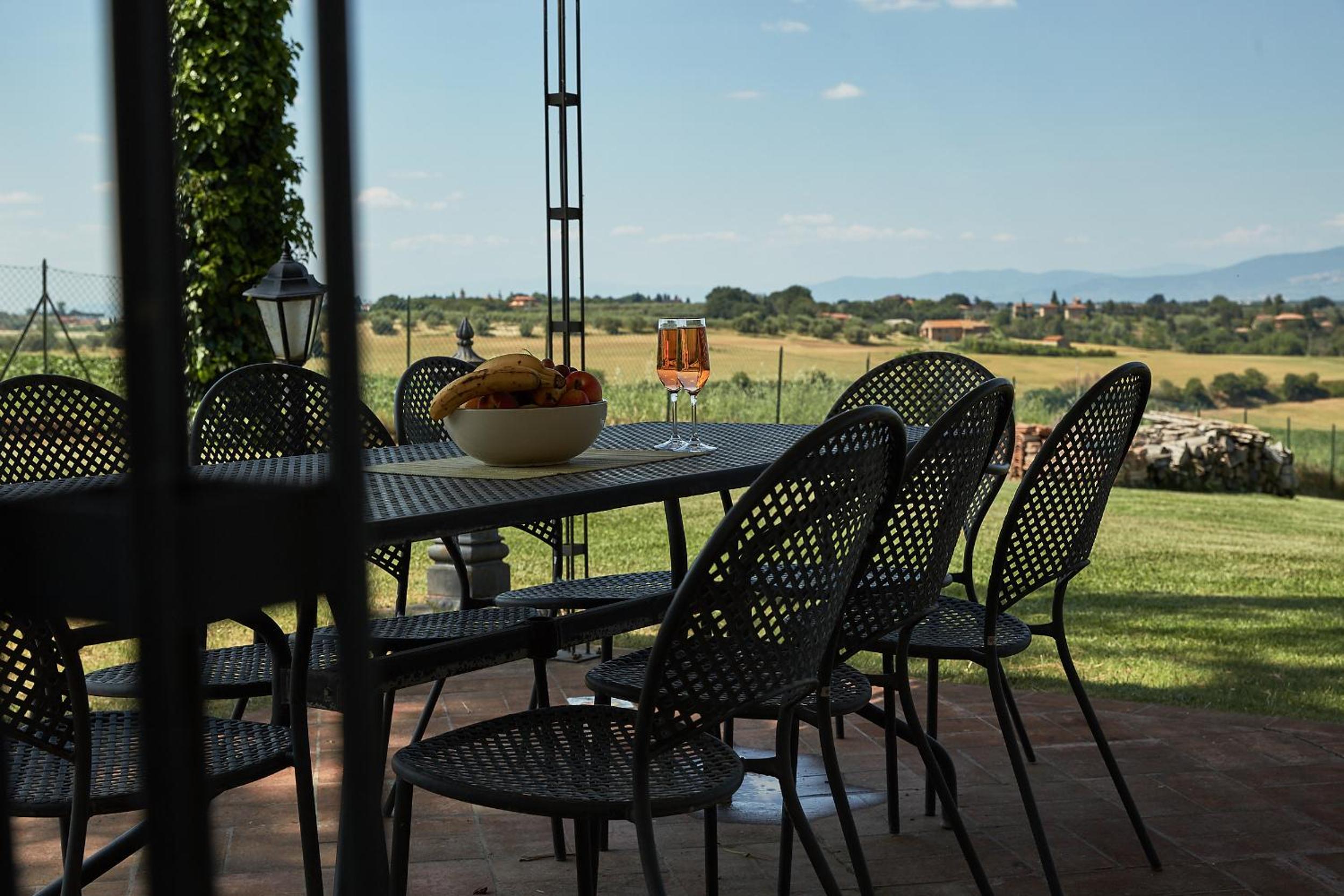 outdoor BBQ area