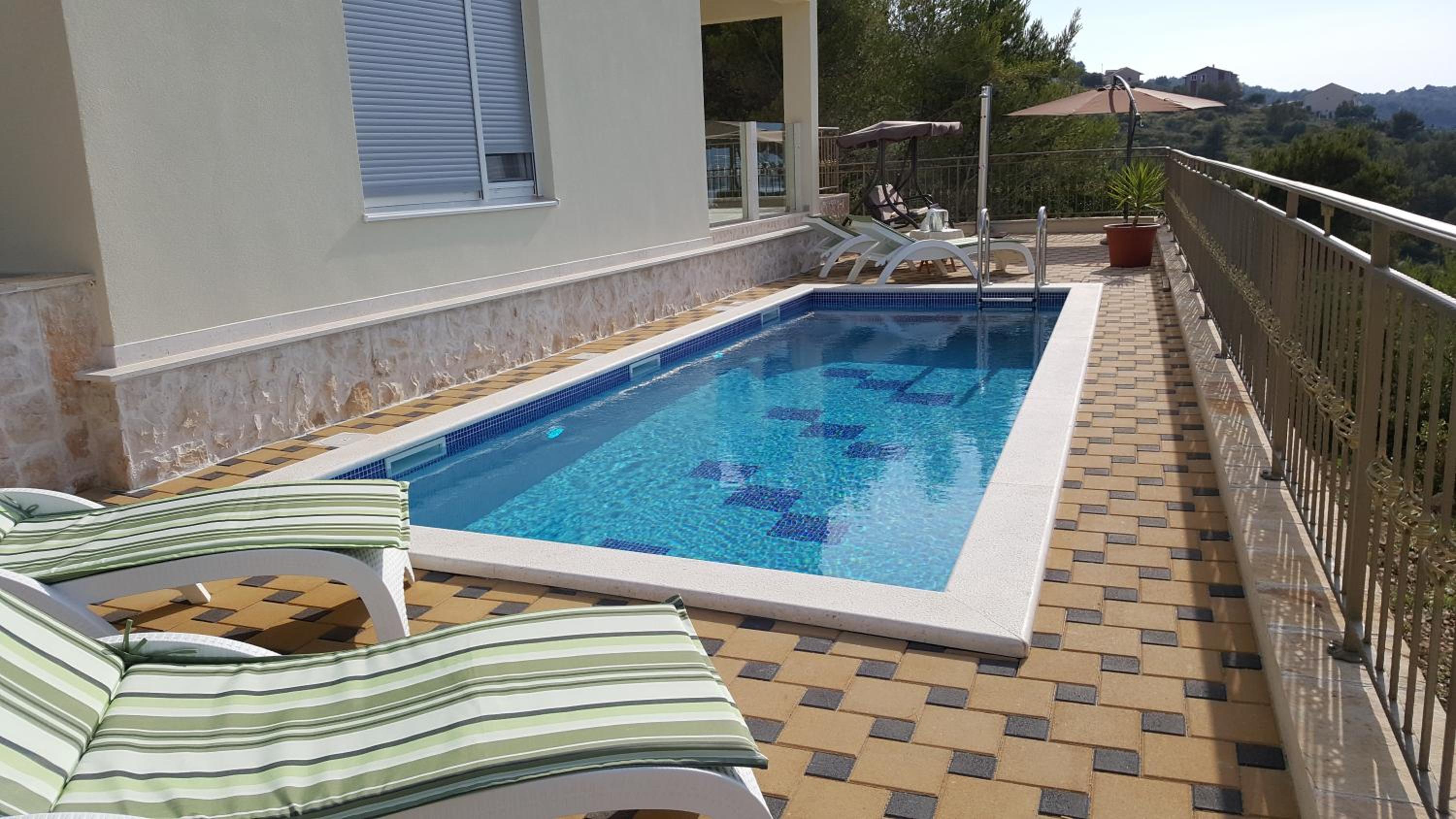 Luxury Villa Star Lights Trogir - heated pool, hot tub, gym, billiard view 5