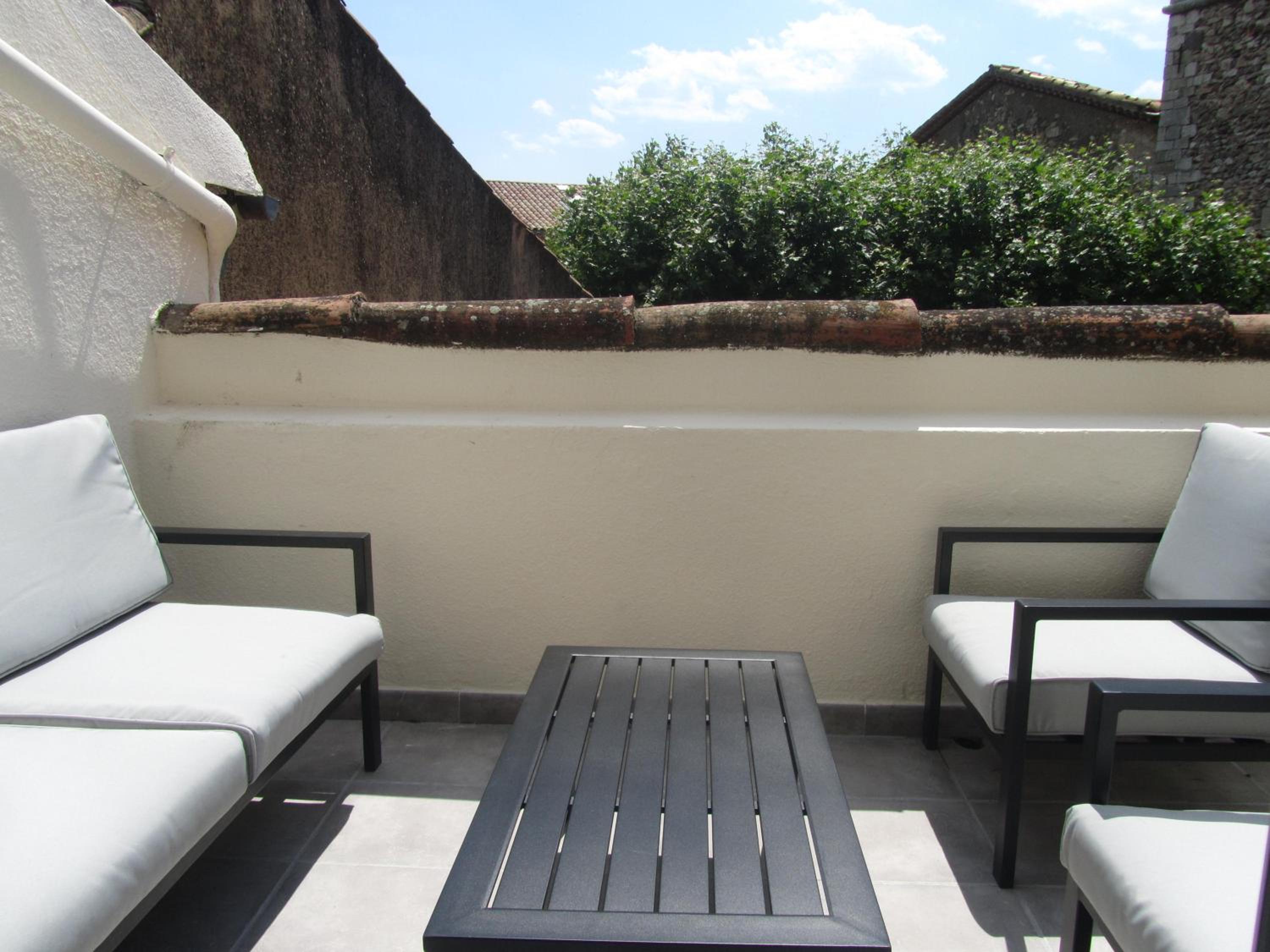 outdoor BBQ area