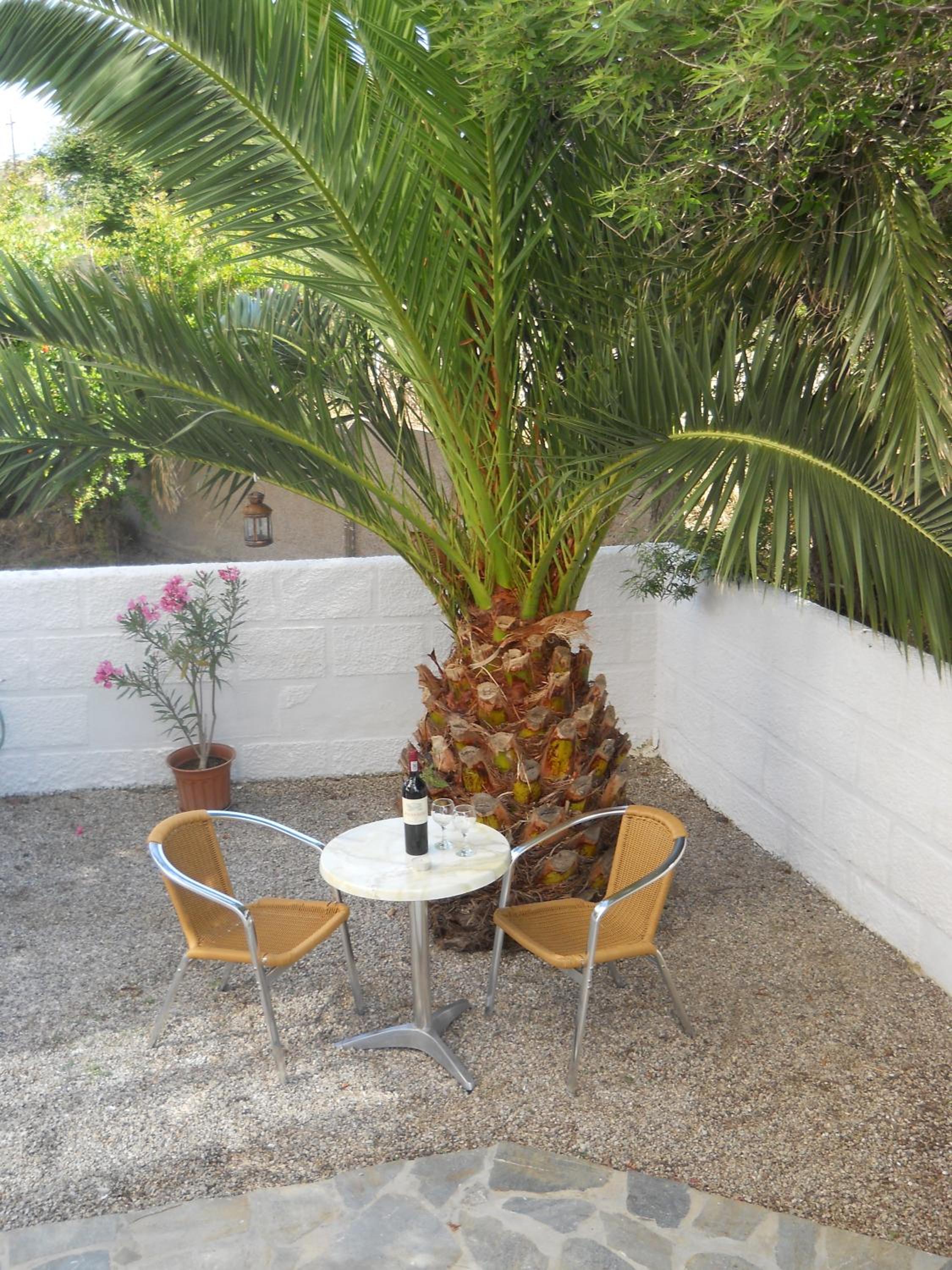 outdoor BBQ area