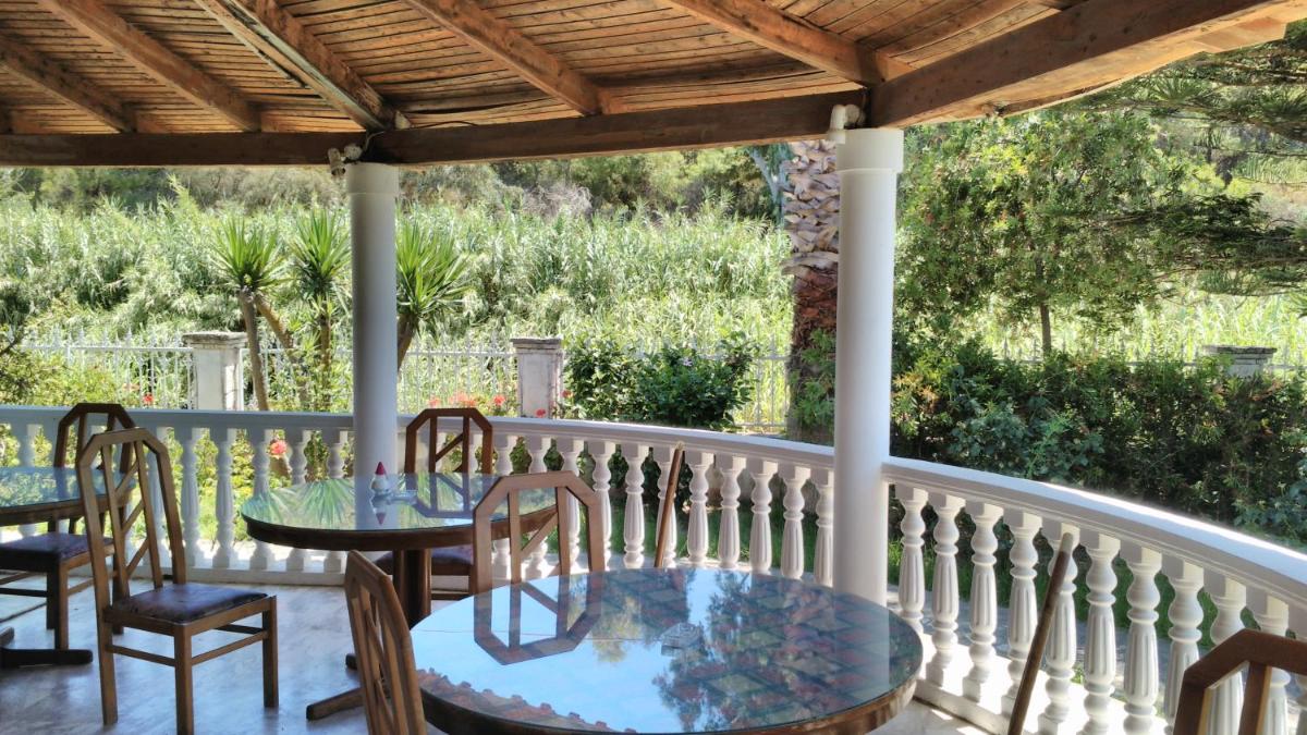 outdoor BBQ area