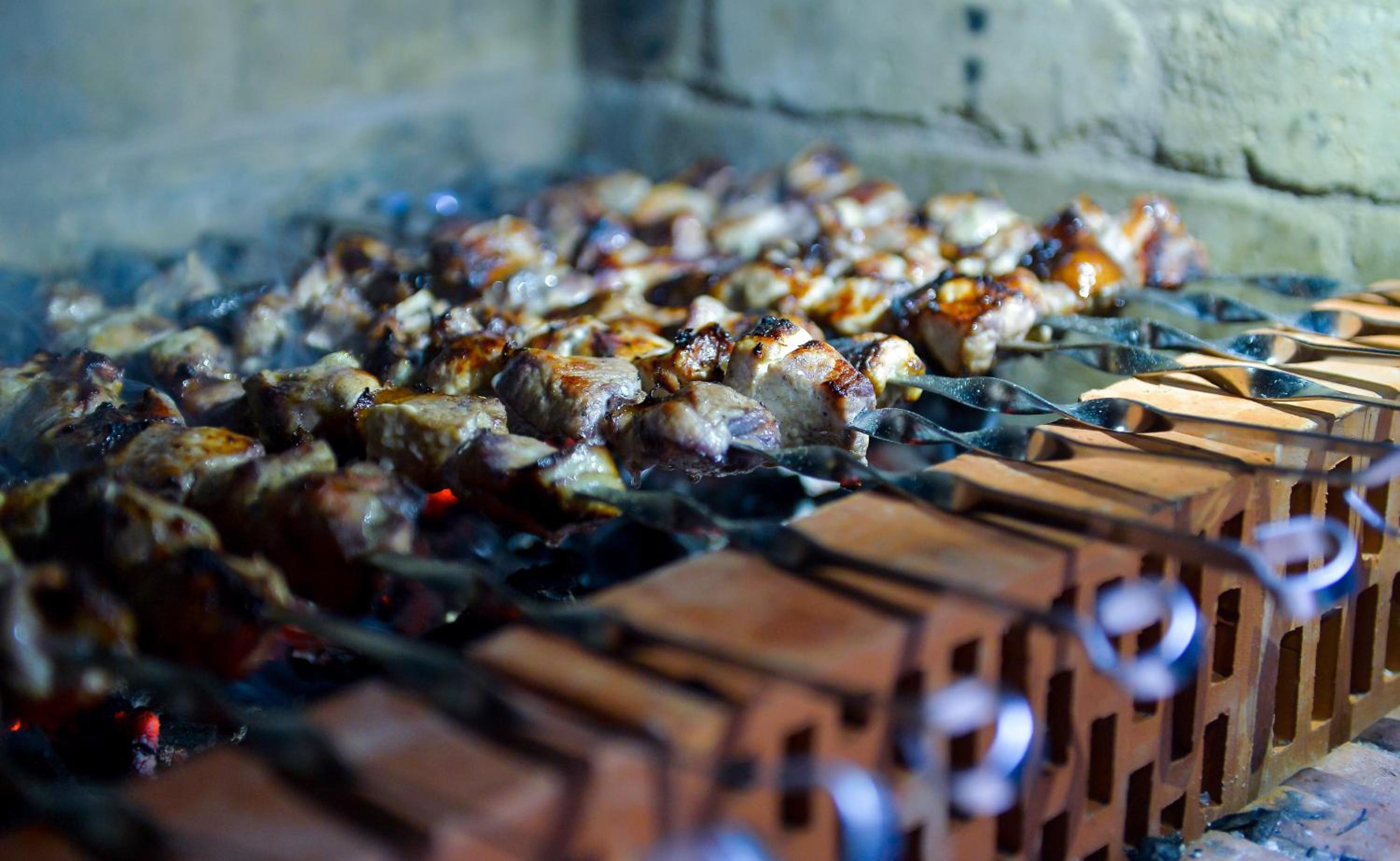 outdoor BBQ area