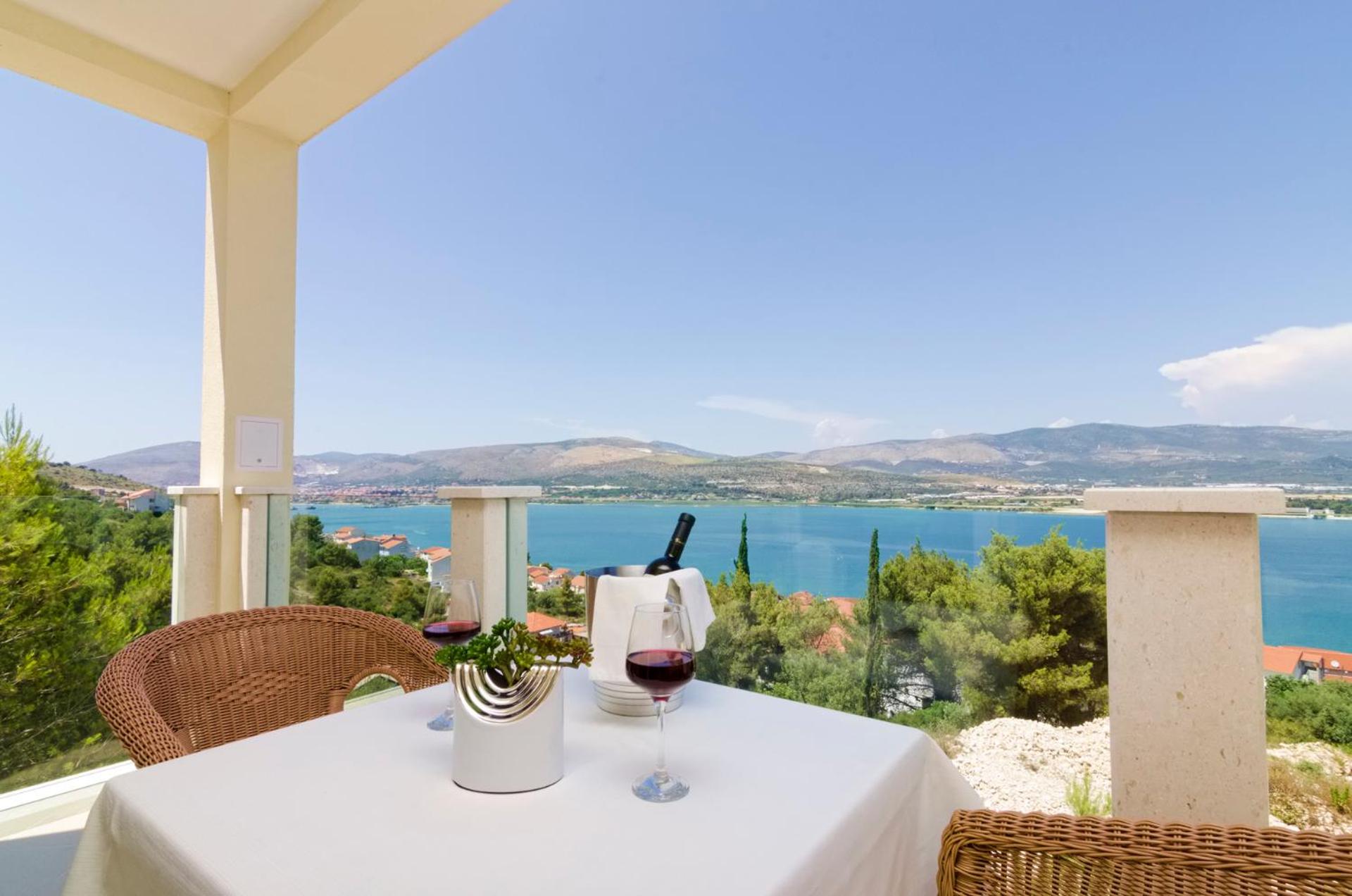 Luxury Villa Star Lights Trogir - heated pool, hot tub, gym, billiard view 3