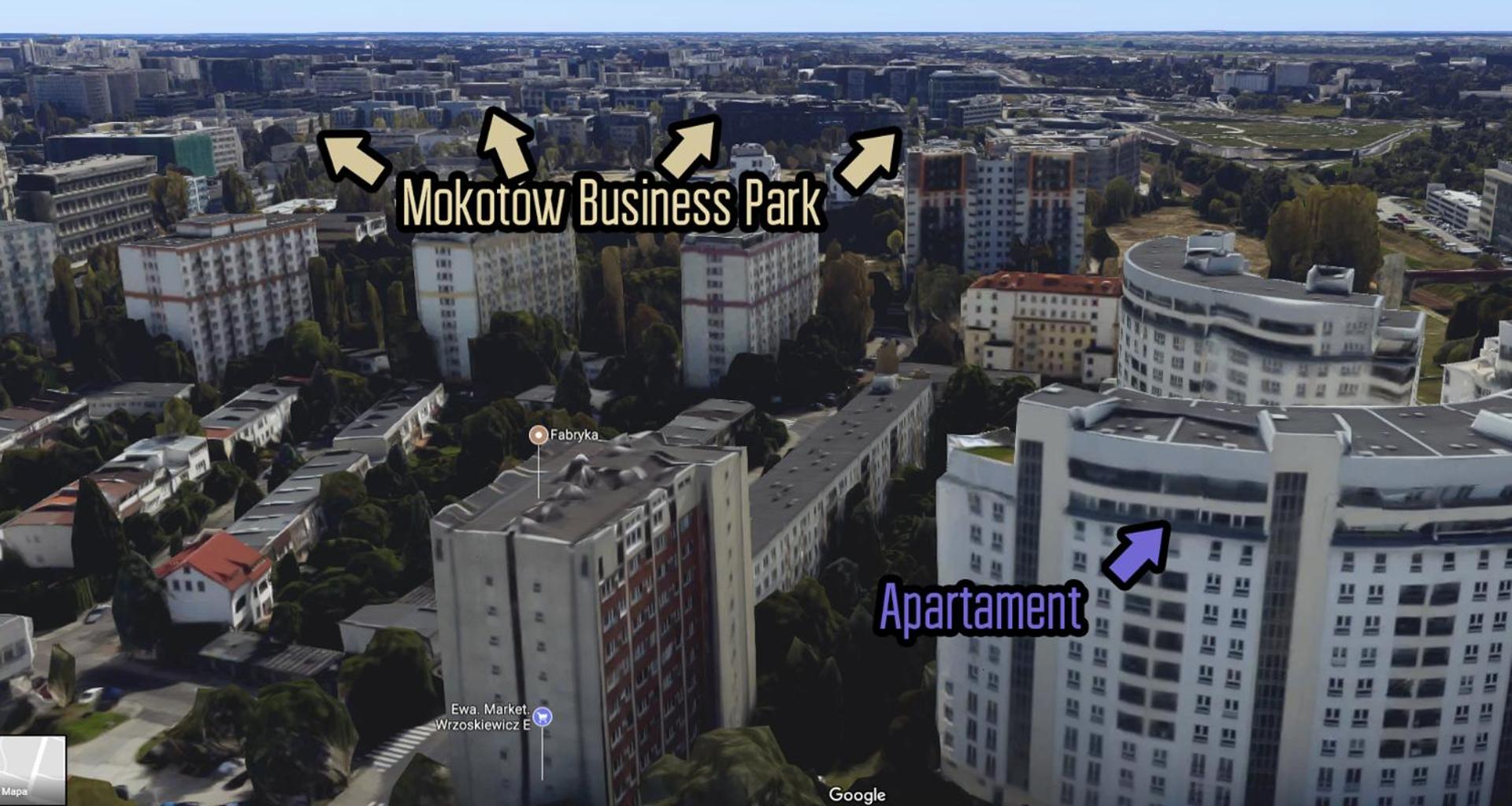 Walk distance to mokotow business park