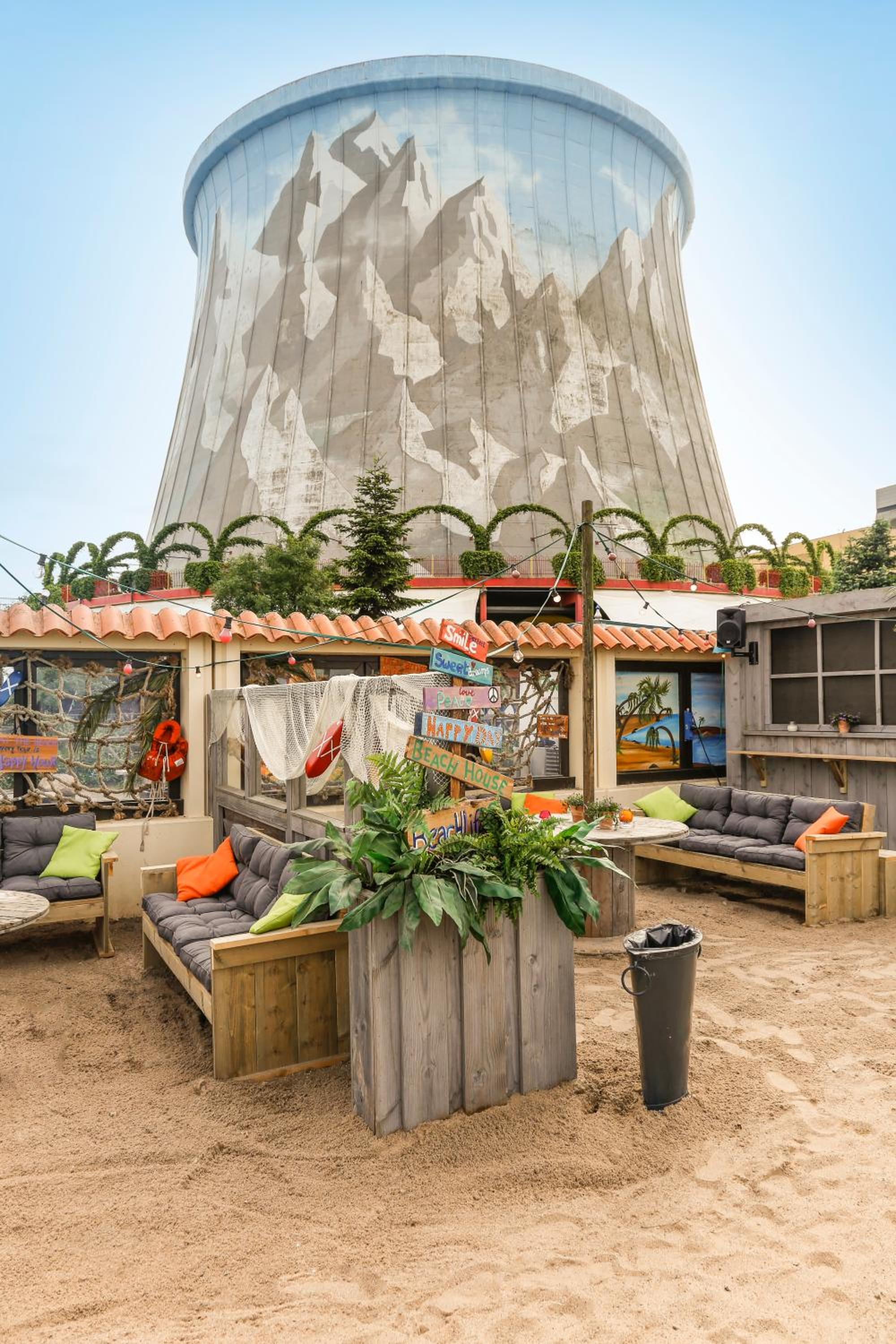 outdoor BBQ area