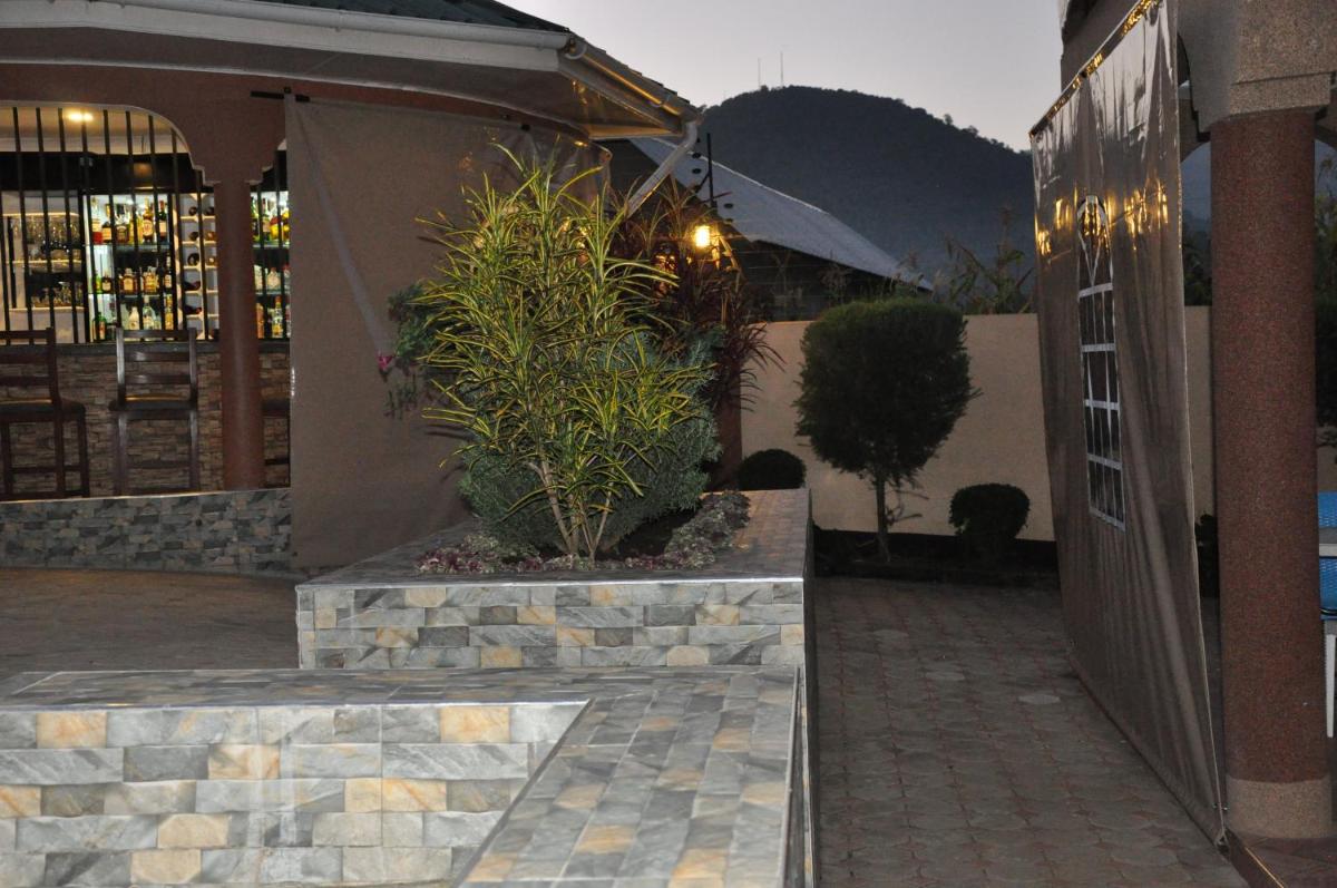 outdoor BBQ area