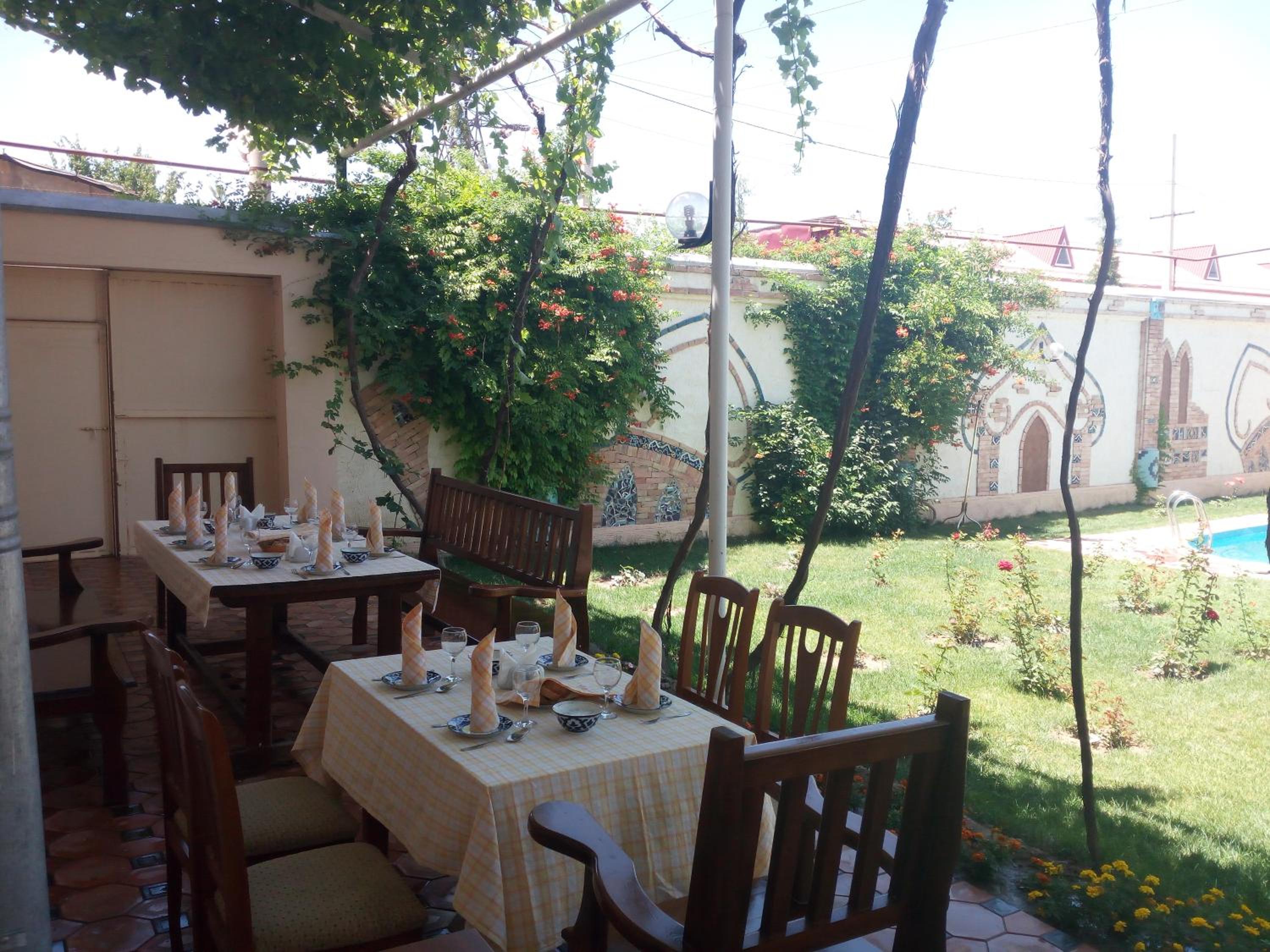 outdoor BBQ area