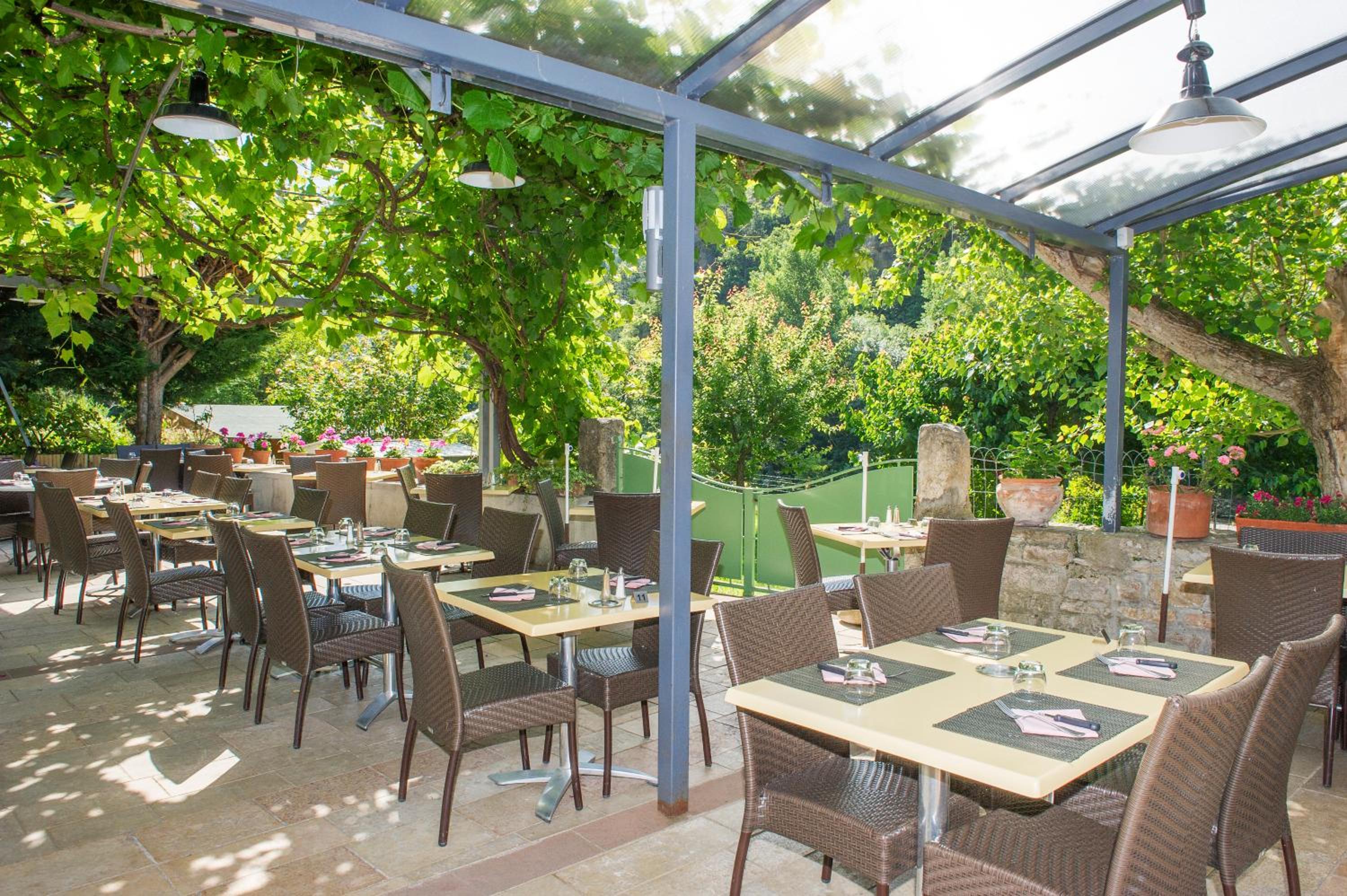 outdoor BBQ area