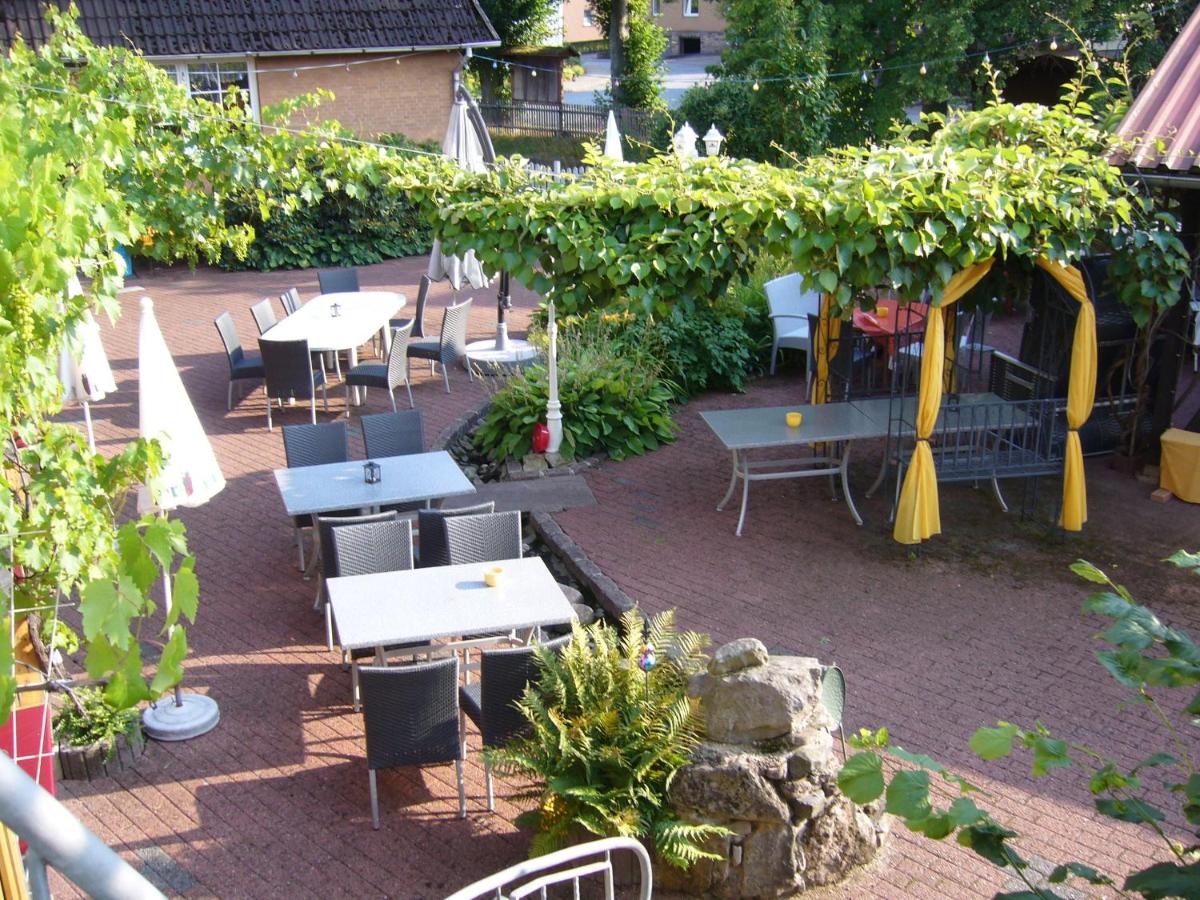 outdoor BBQ area