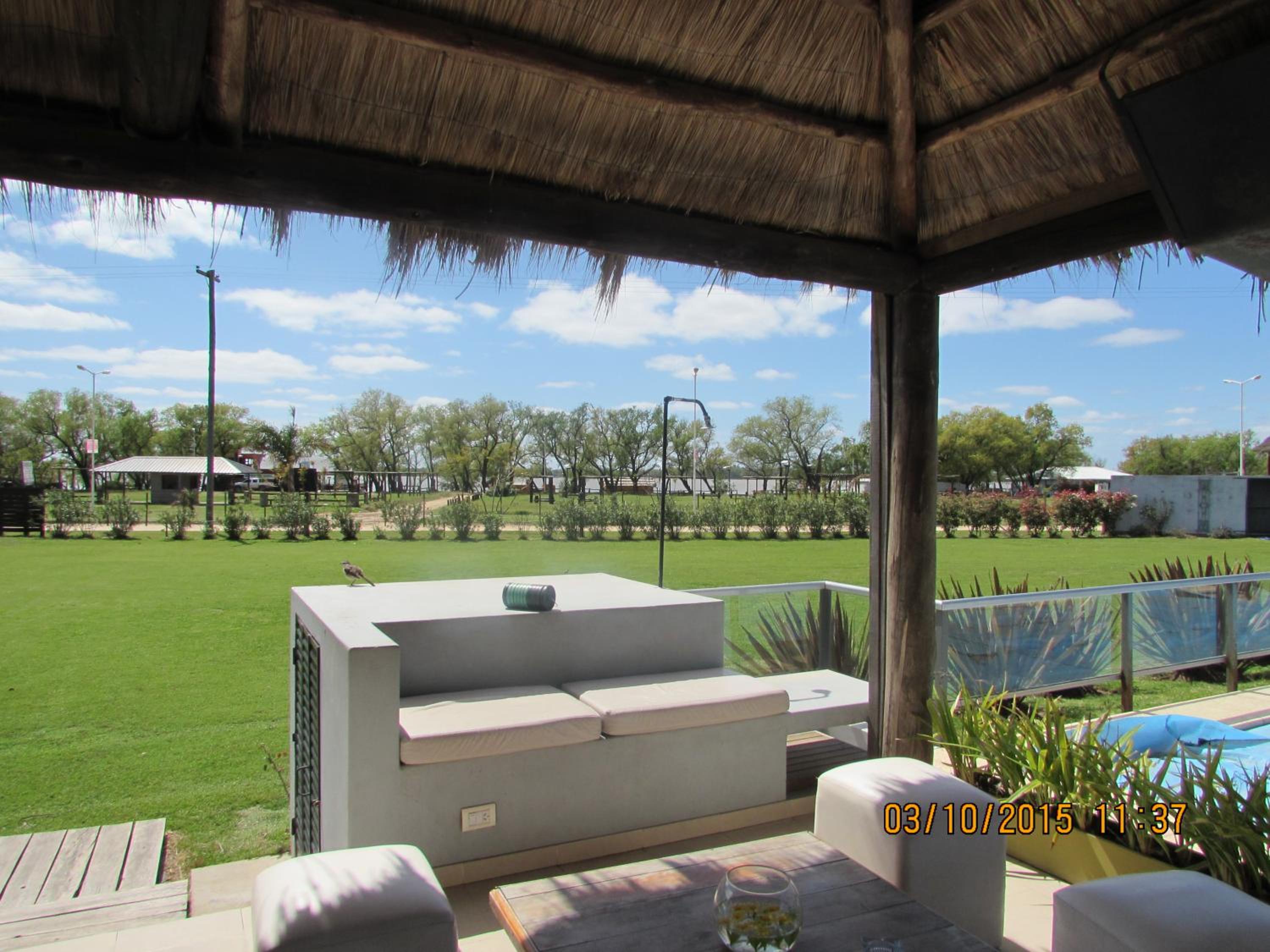 outdoor BBQ area