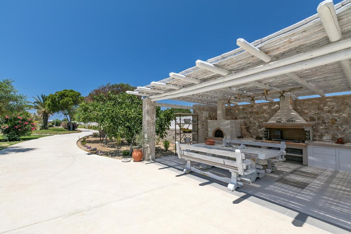 outdoor BBQ area