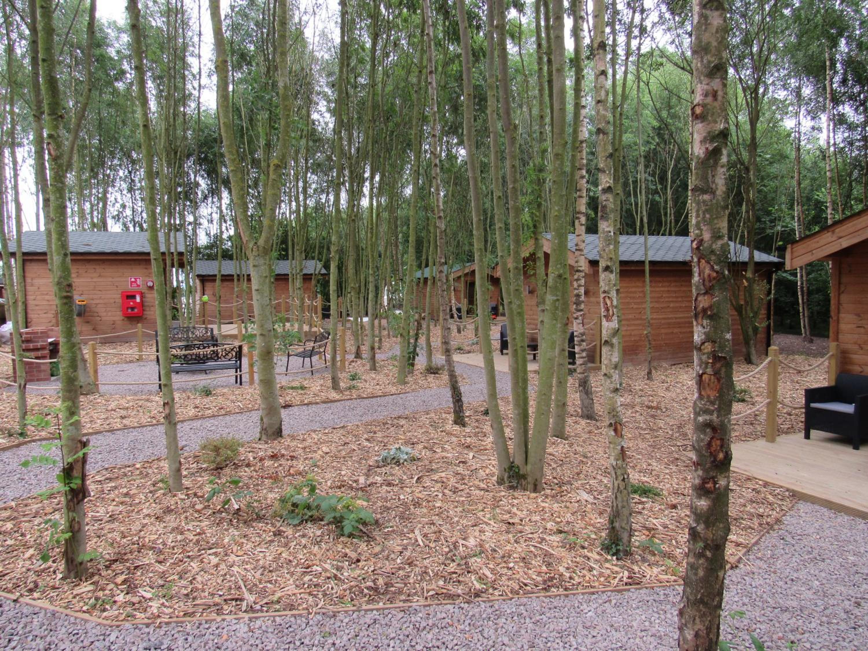 Riddings Wood lodges view 2