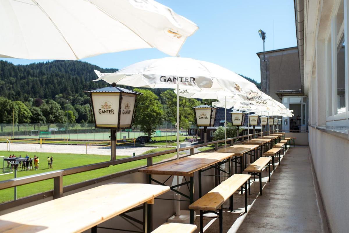 outdoor BBQ area