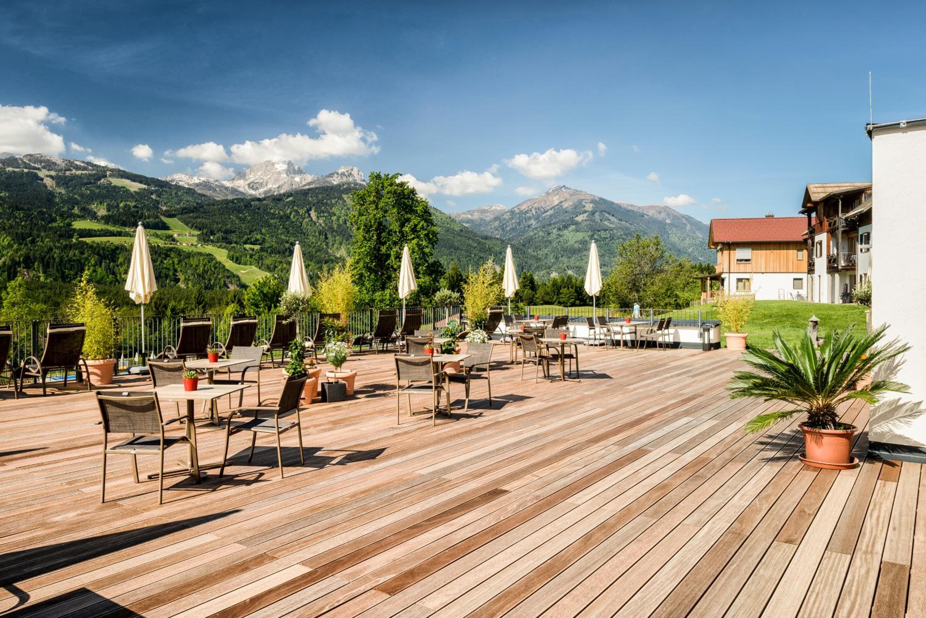 outdoor BBQ area