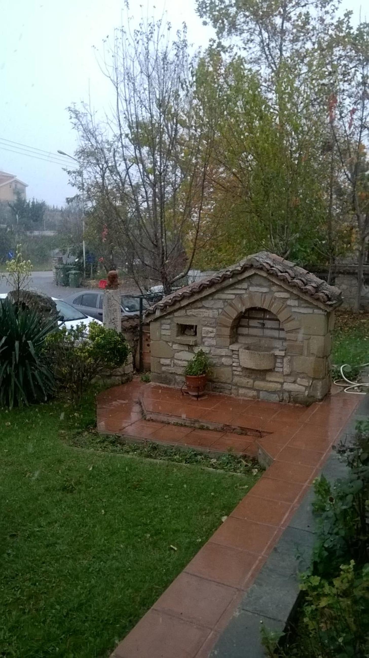 outdoor BBQ area