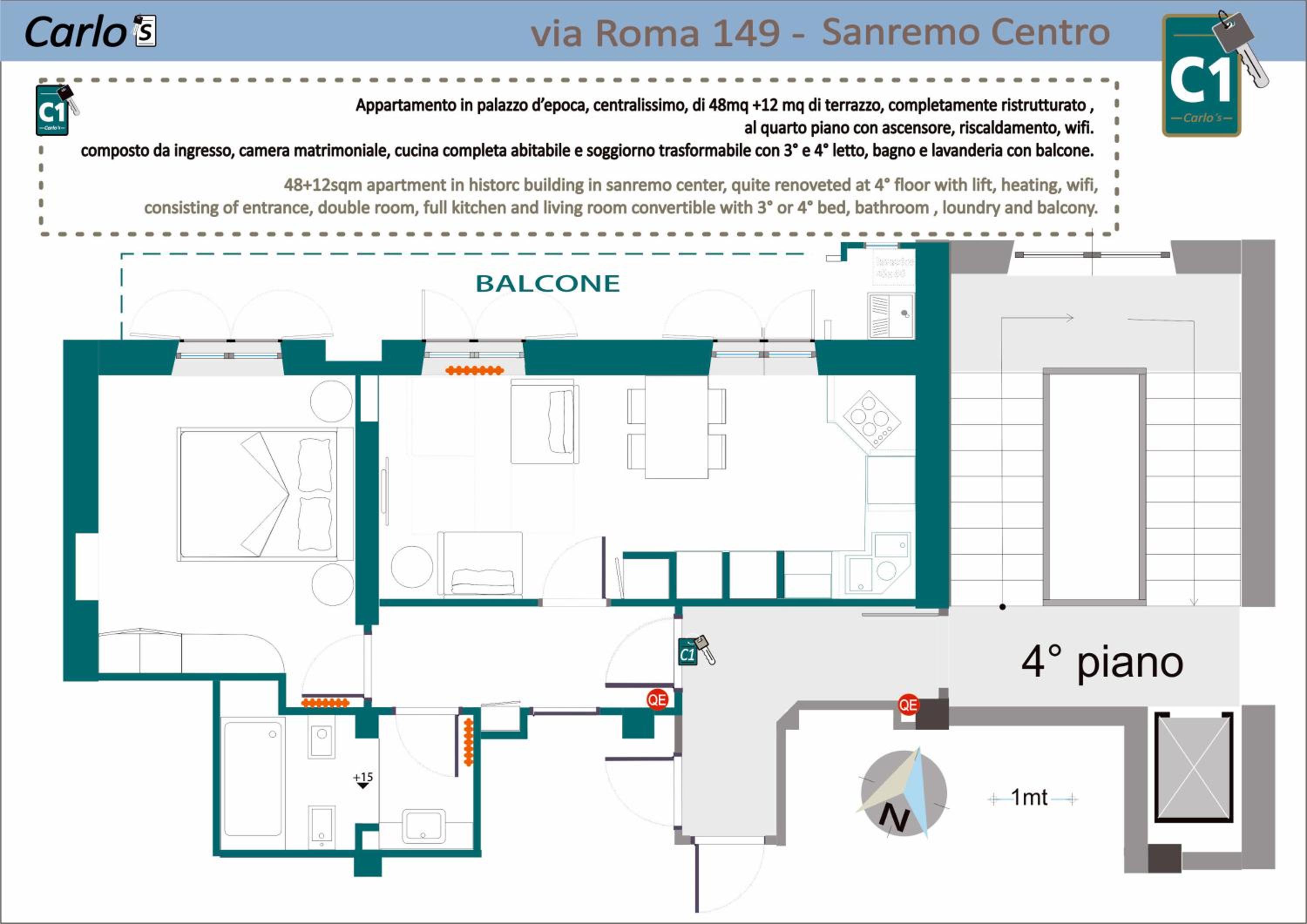 Carlo's B149C - Sanremo Center Suite - da Carlo - view 2