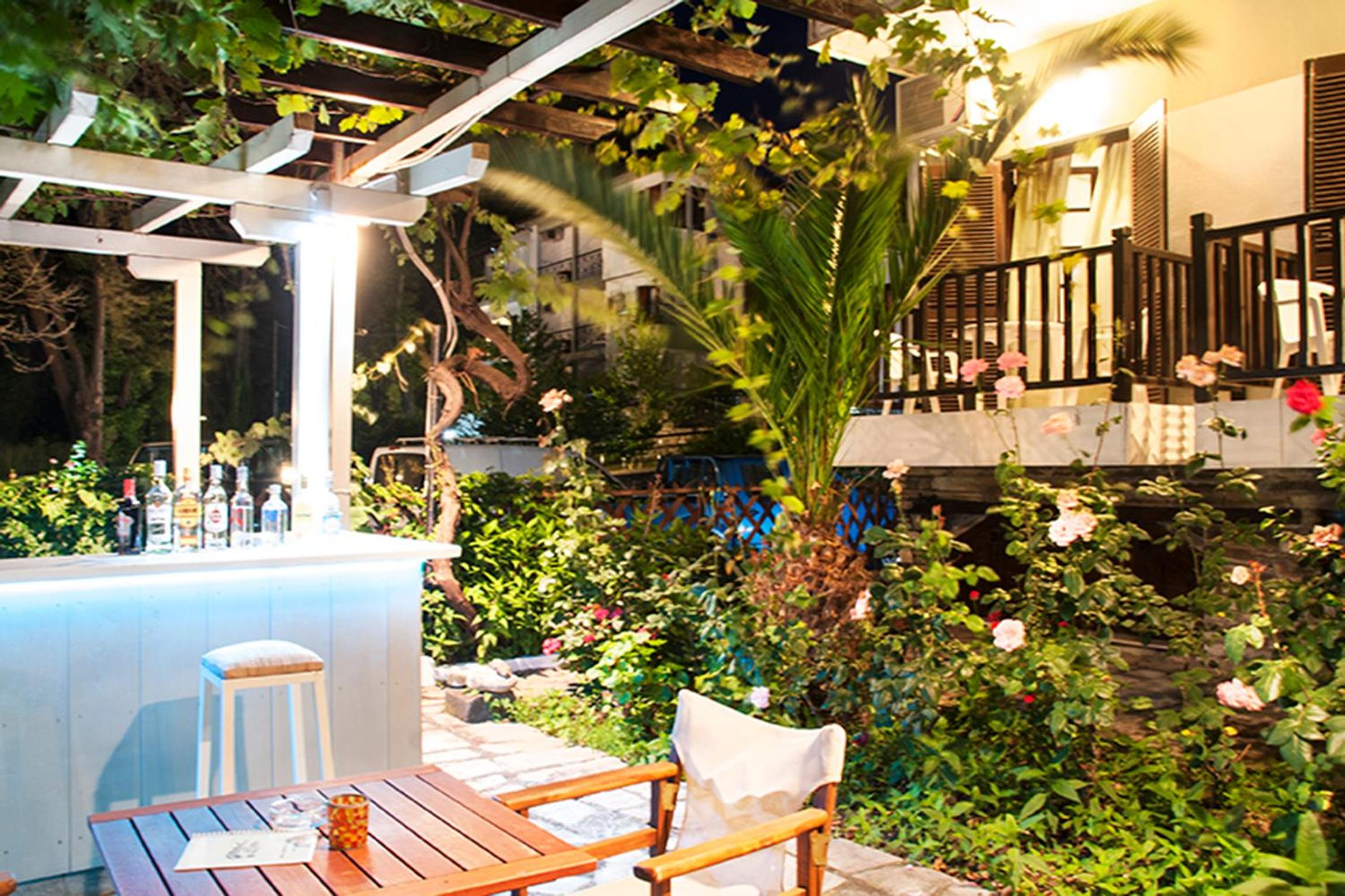 outdoor BBQ area