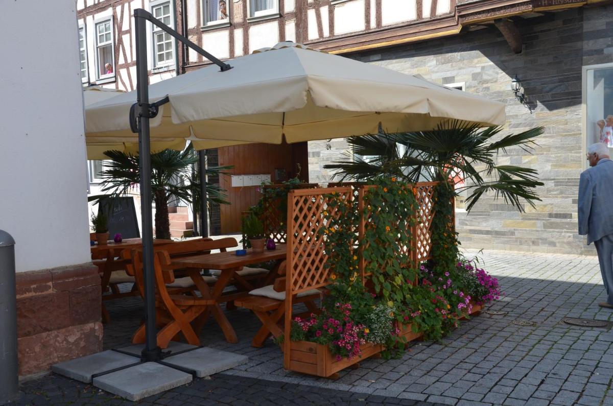 outdoor BBQ area