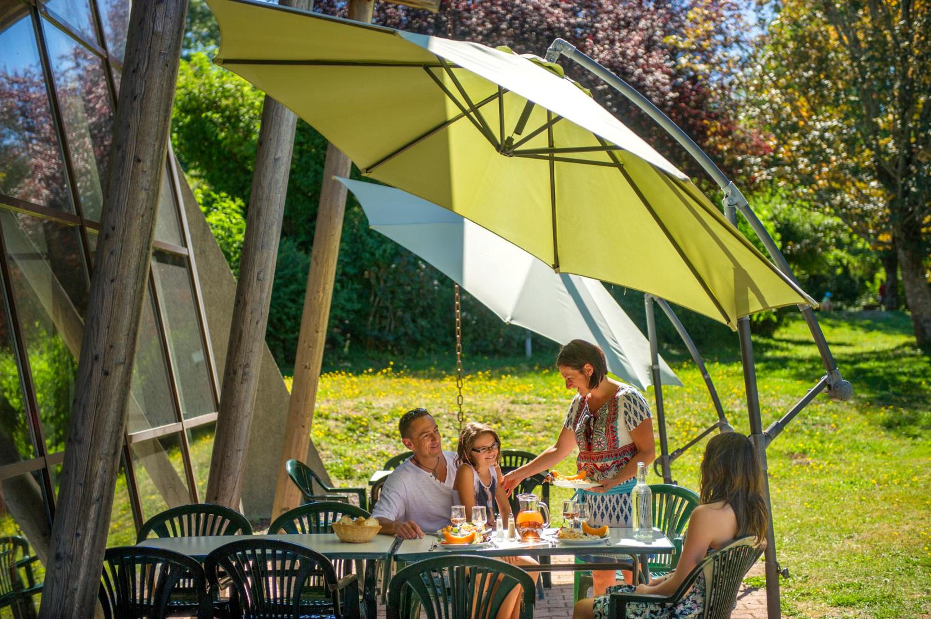 outdoor BBQ area