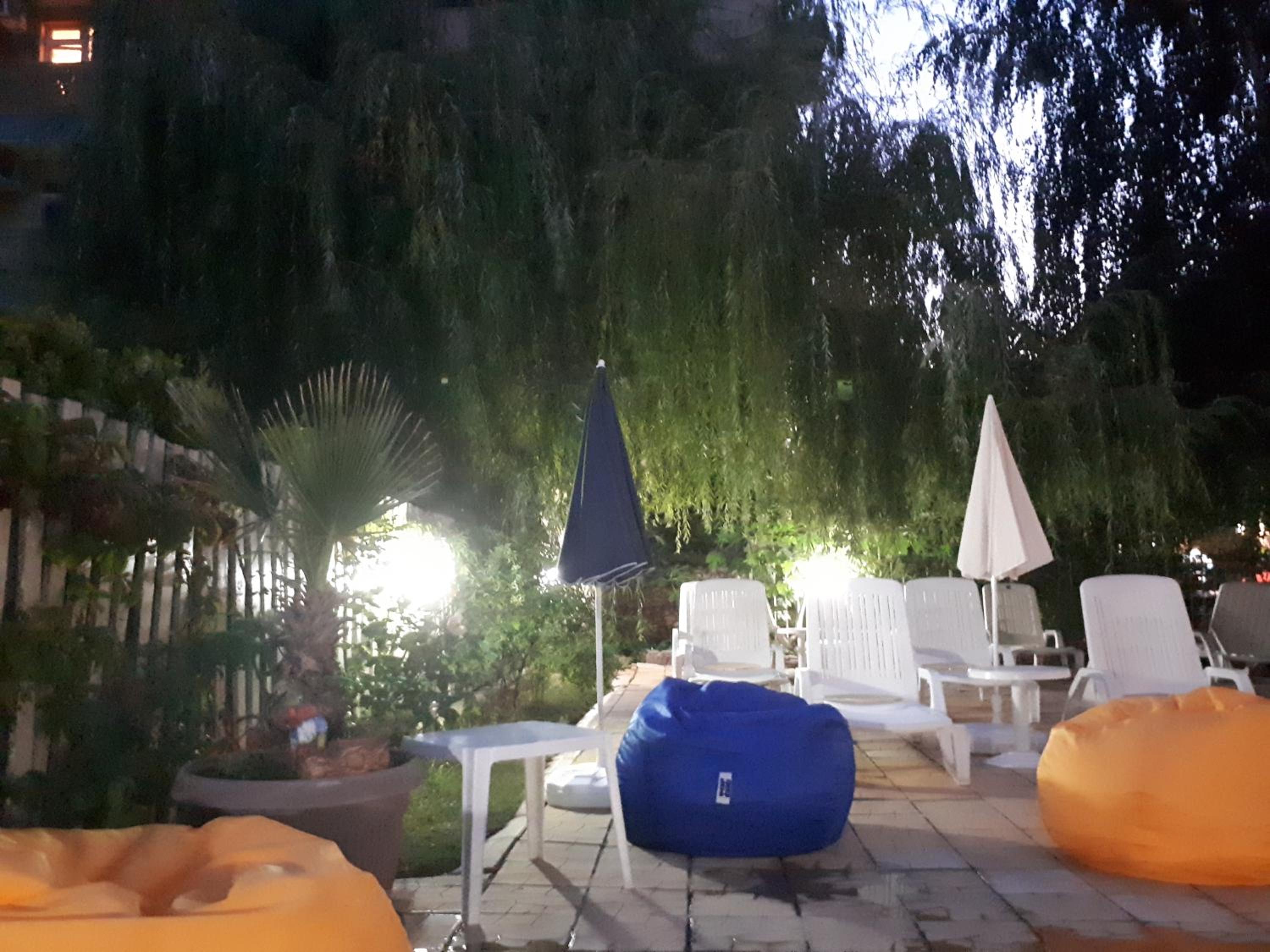 outdoor BBQ area