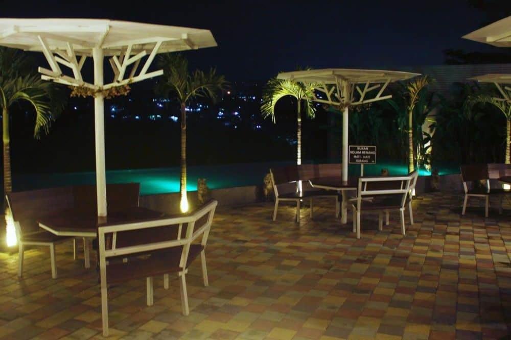 outdoor BBQ area