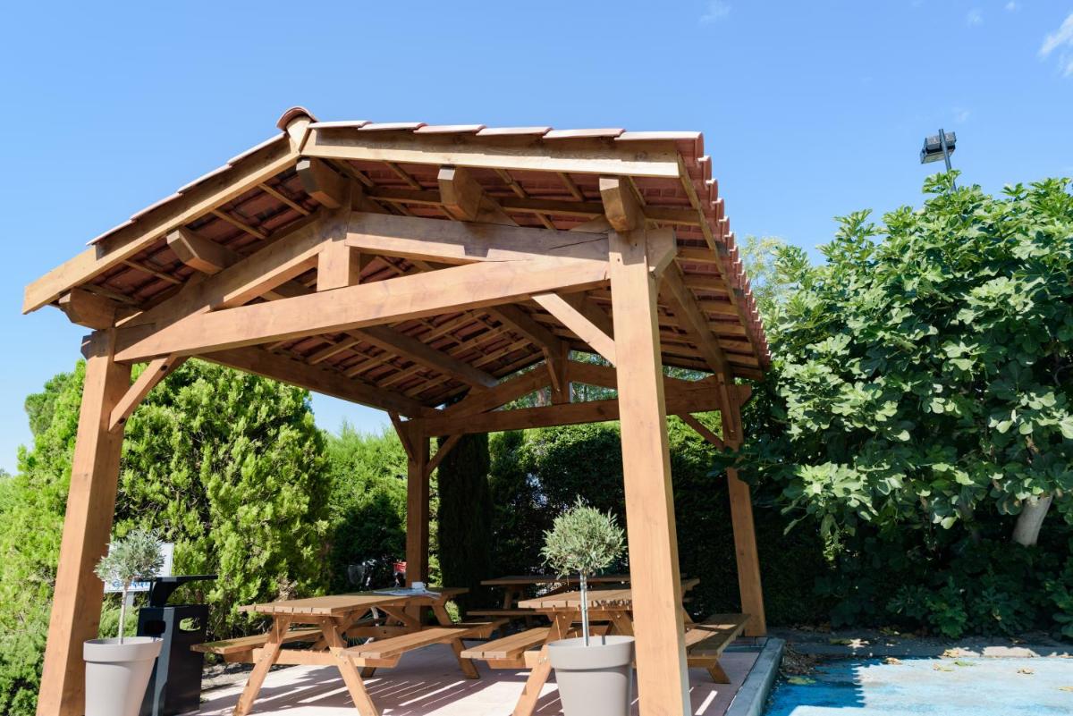 outdoor BBQ area