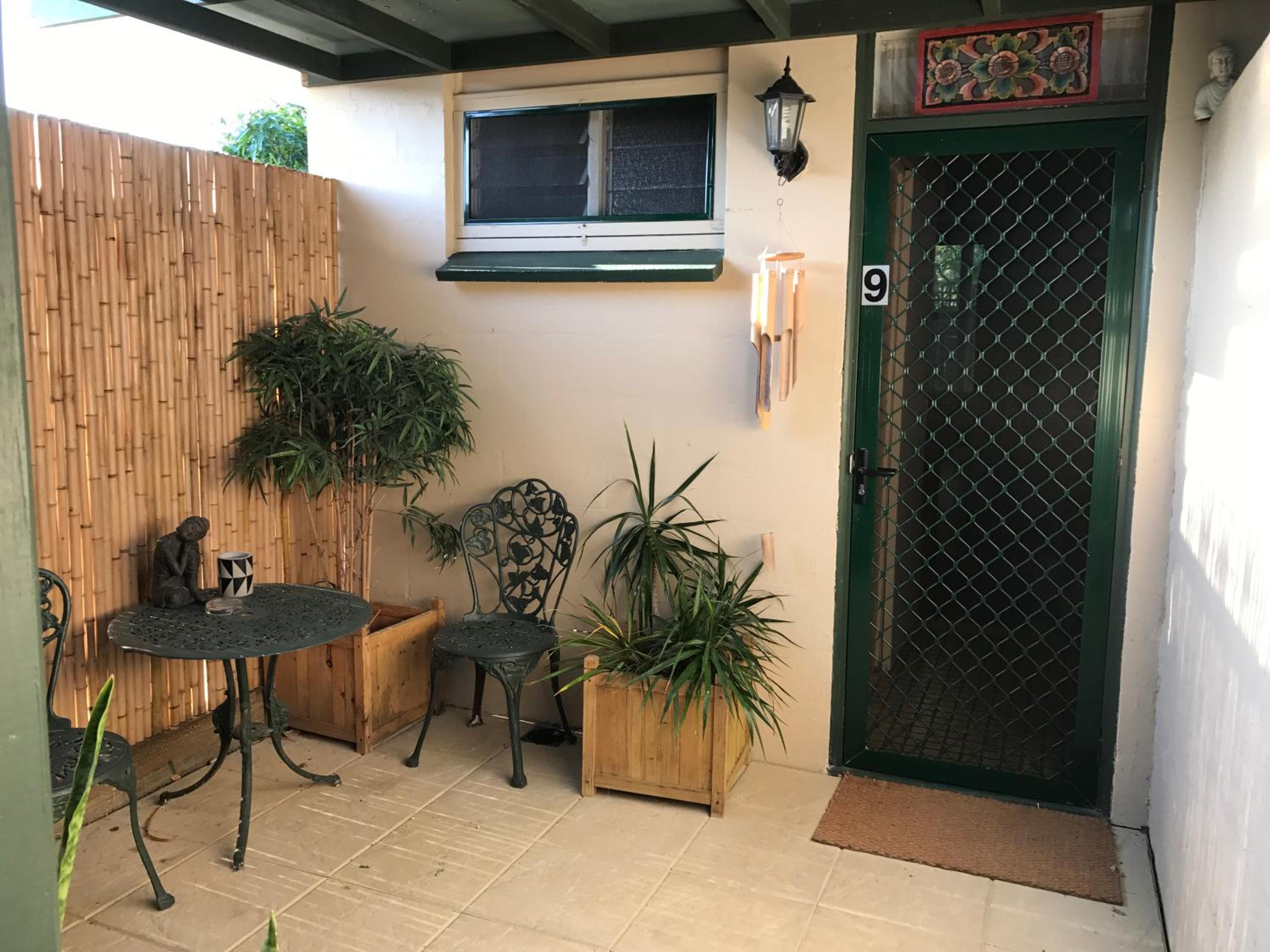 outdoor BBQ area