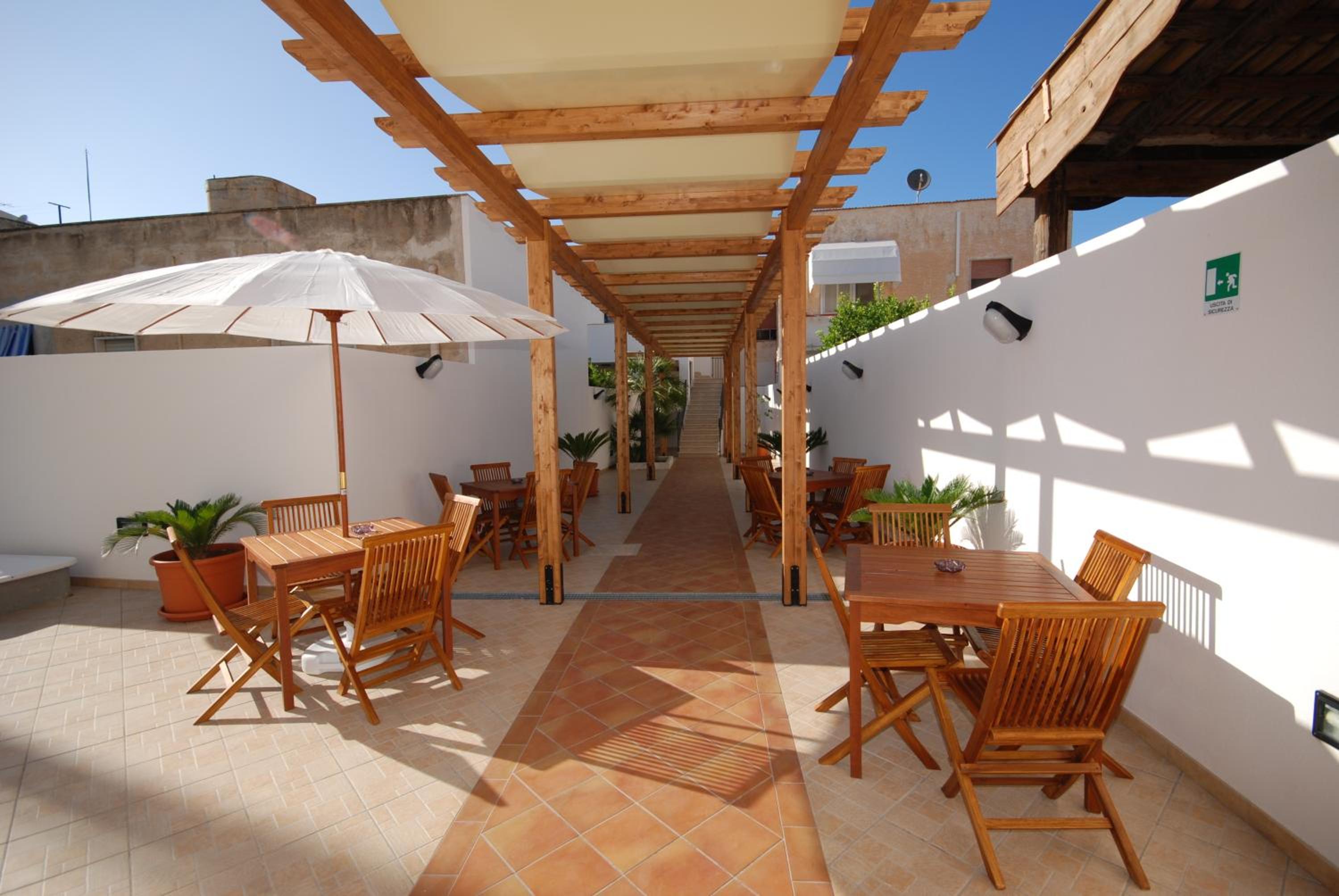 outdoor BBQ area