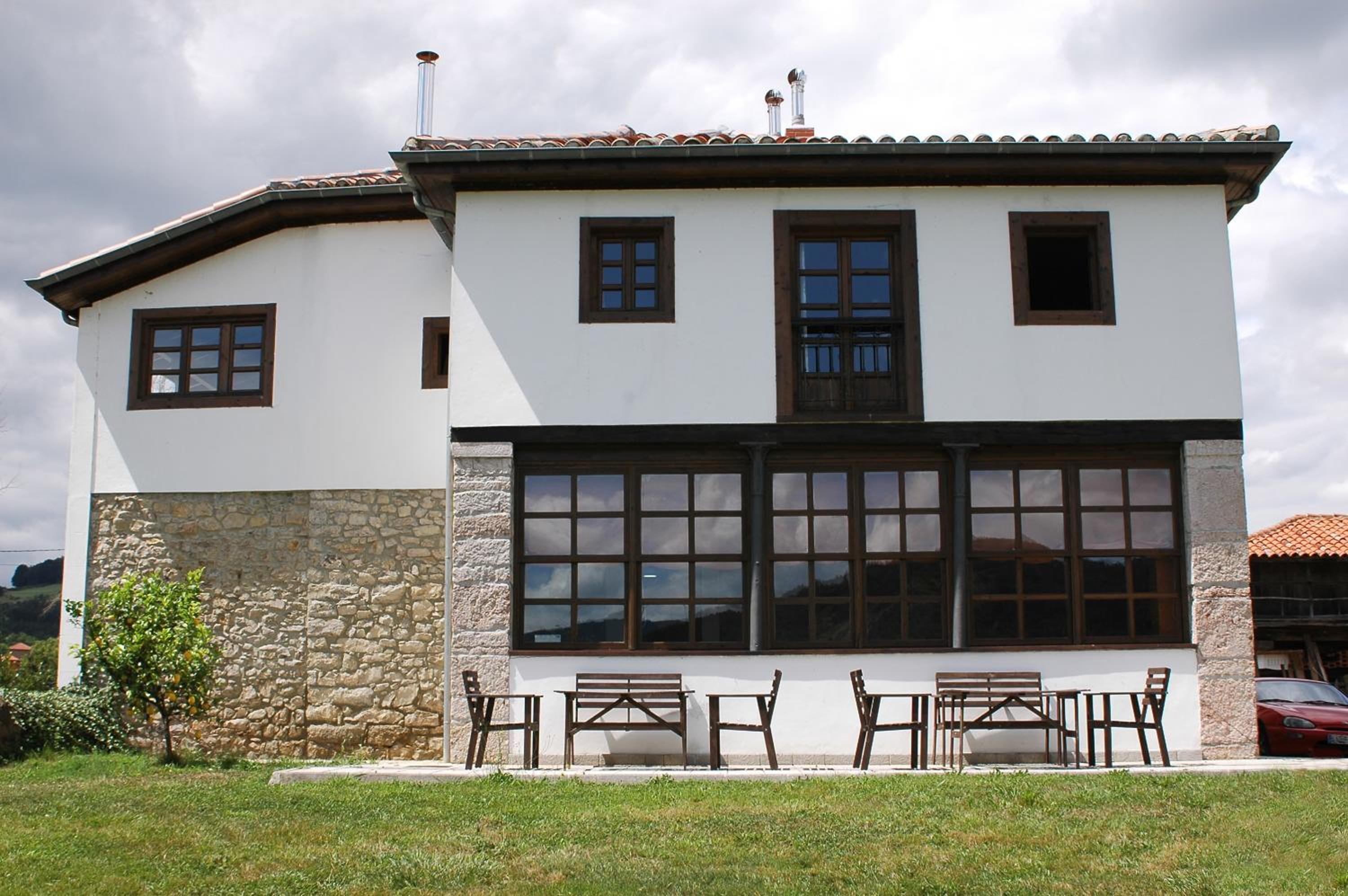 outdoor BBQ area