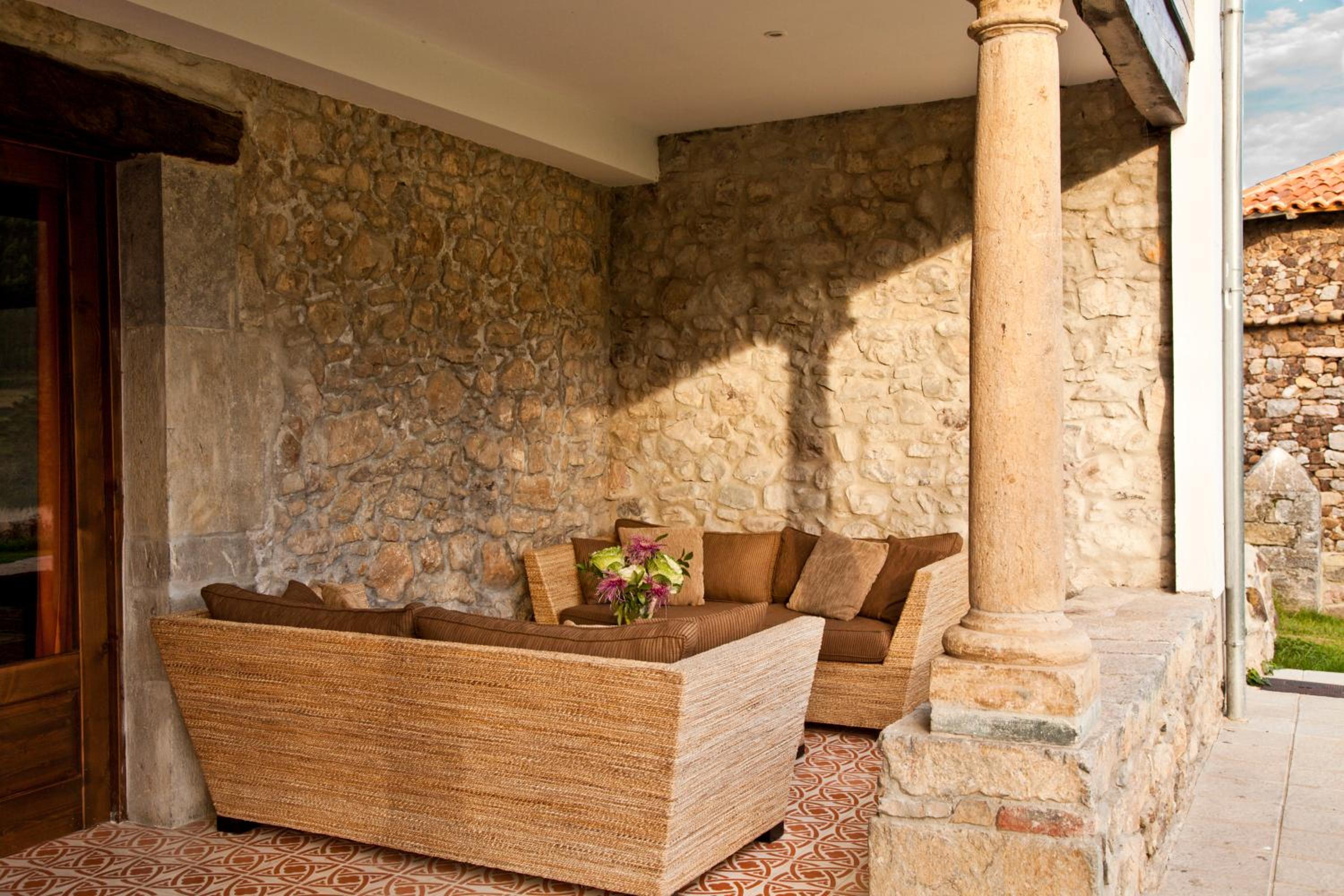 outdoor BBQ area