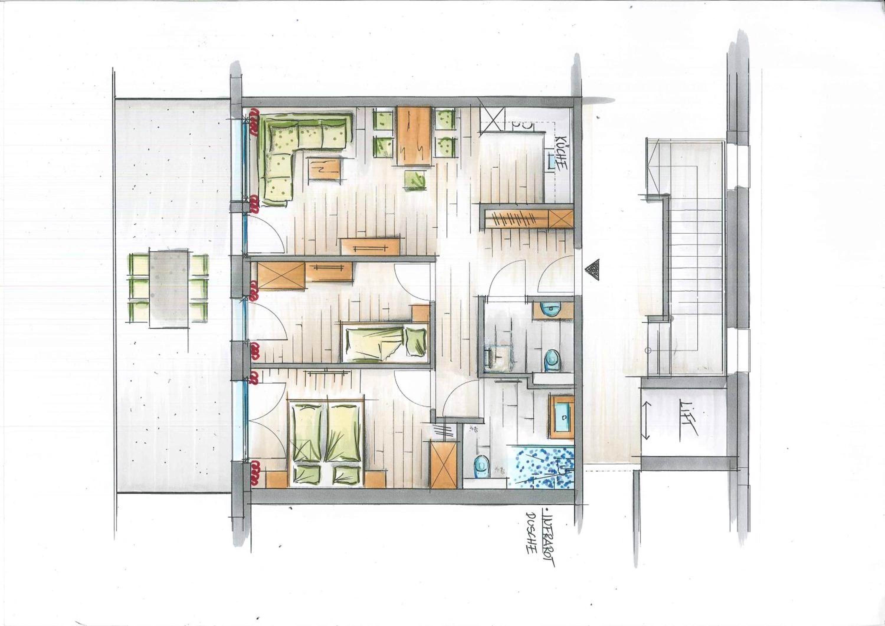 Appartements Ausblick