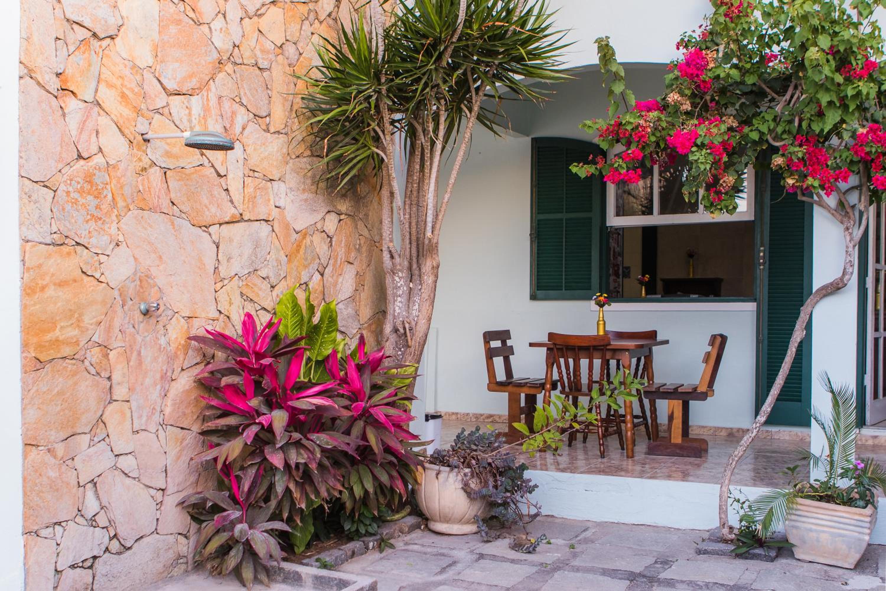outdoor BBQ area
