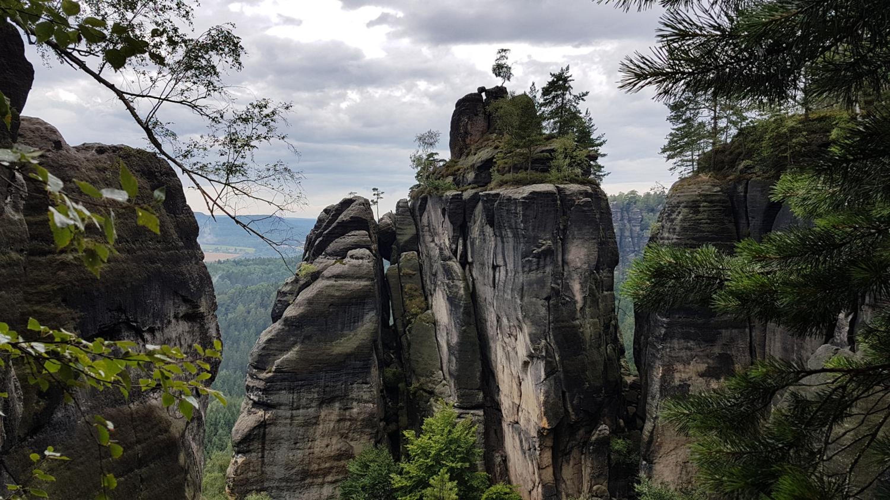 Ferienhaus Winterbergblick, Nationalpark Sächsische Schweiz, 5 Wohnungen und Gemeinschaftsraum, Boulderraum und Sauna im Haus