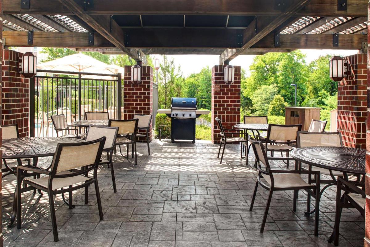 outdoor BBQ area