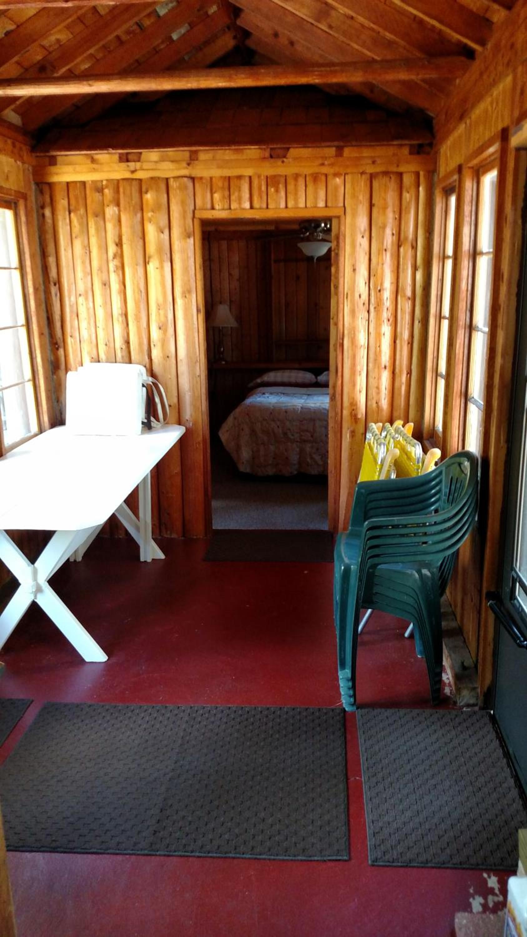Log Cottage on Blue Lake view 2