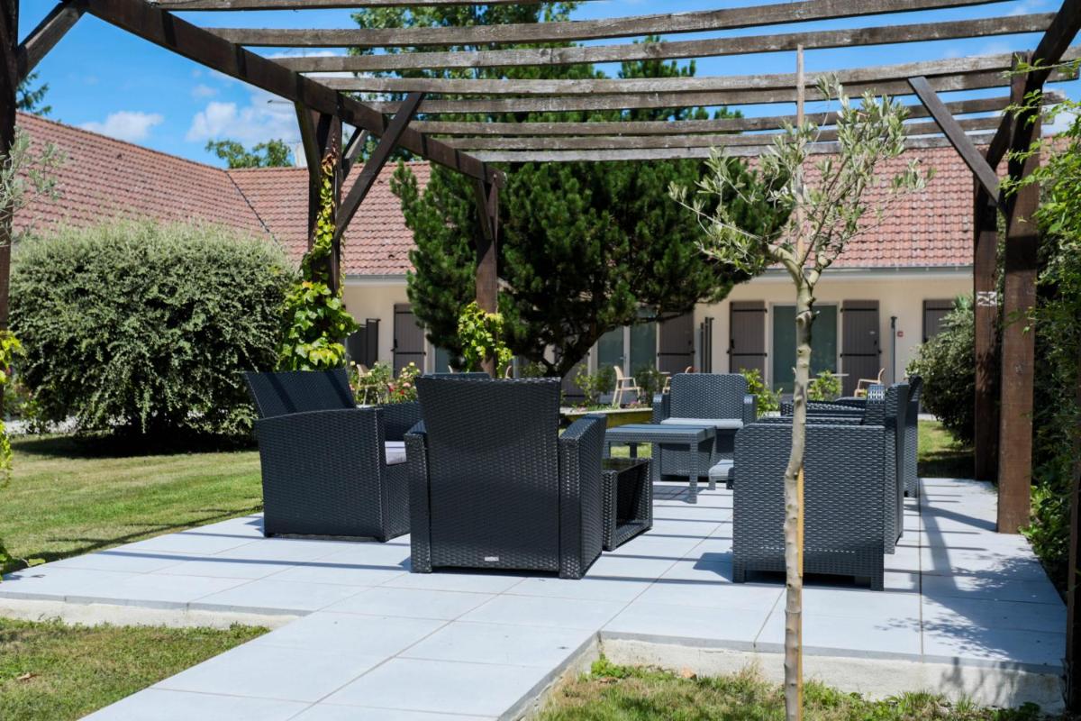 outdoor BBQ area