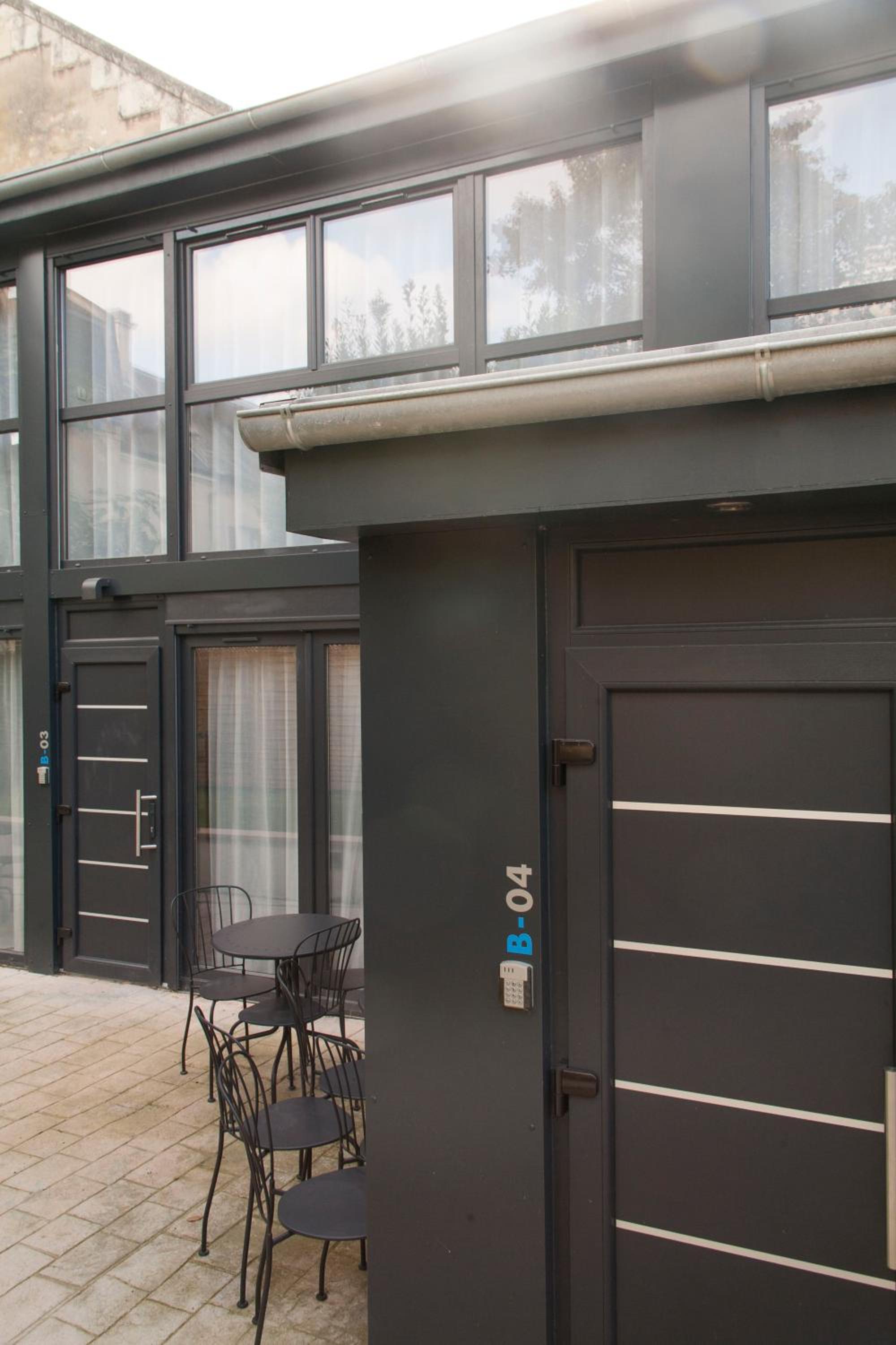 outdoor BBQ area