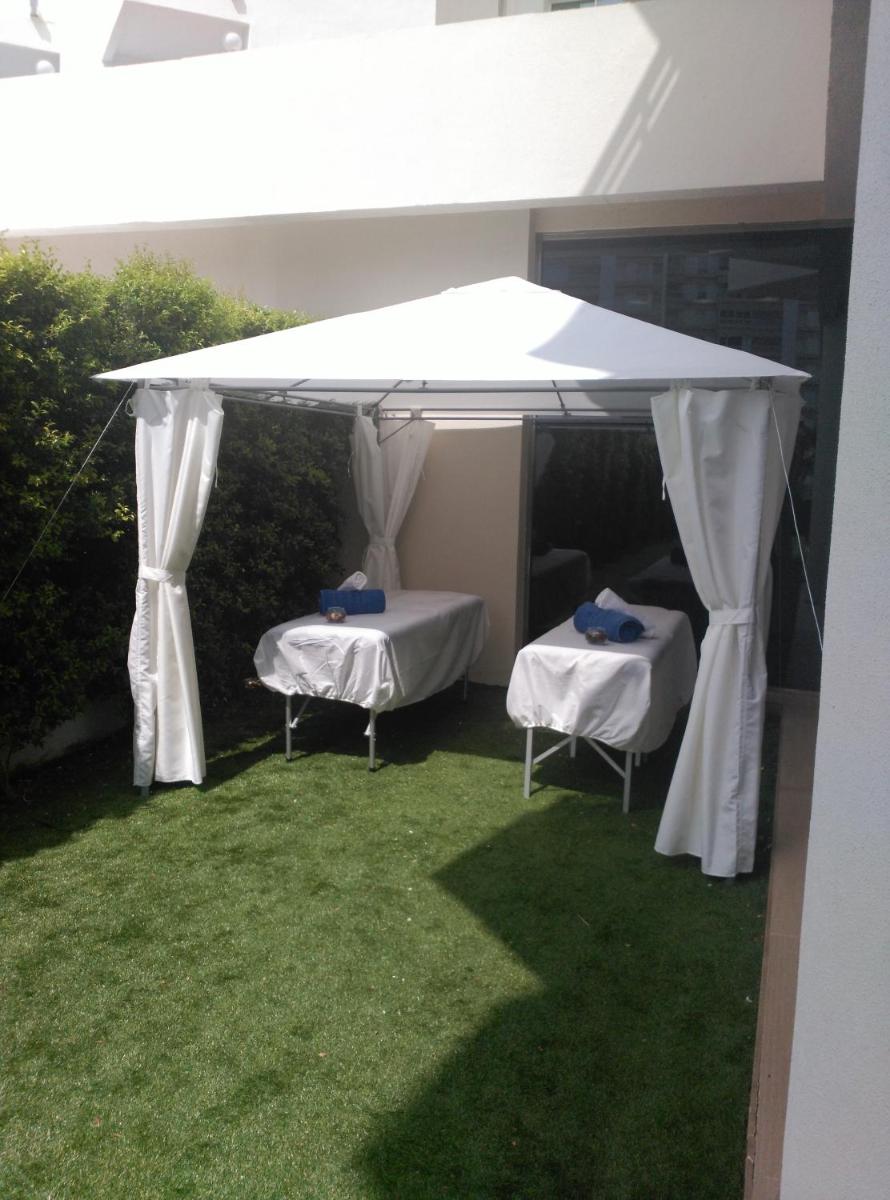 outdoor BBQ area